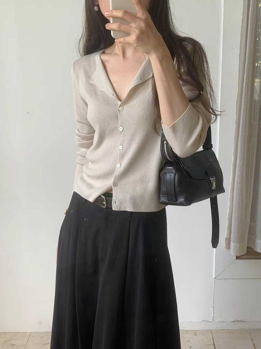 Ounce dariya rib cardigan-5col