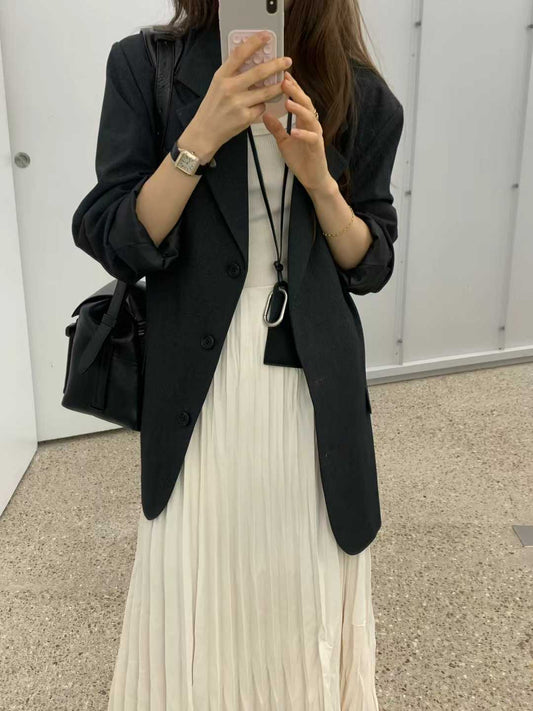 Ounce wool boxy jacket-2col