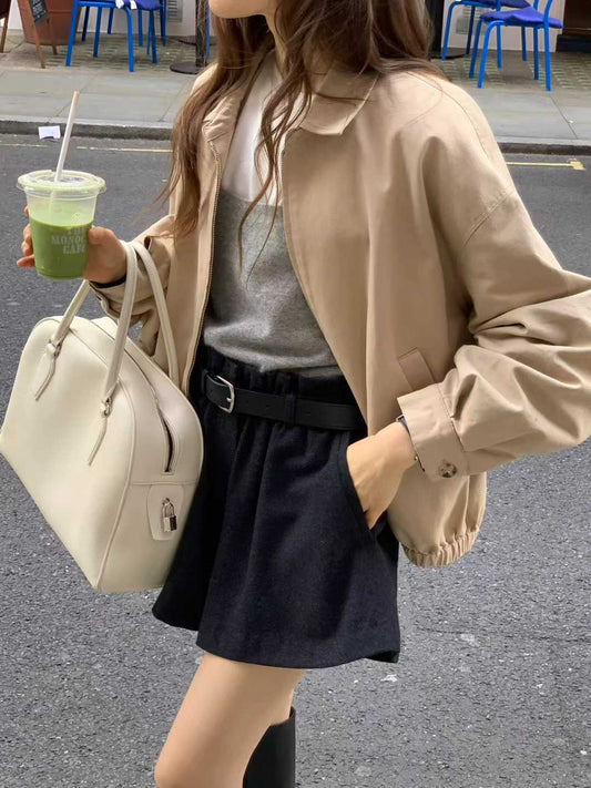 Ounce cotton blouson-2col