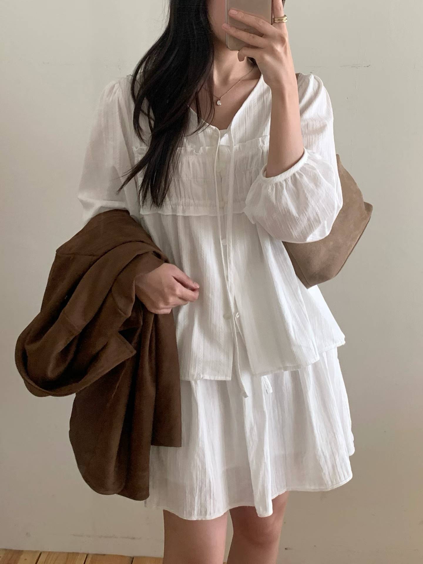 rosy frill blouse-2col