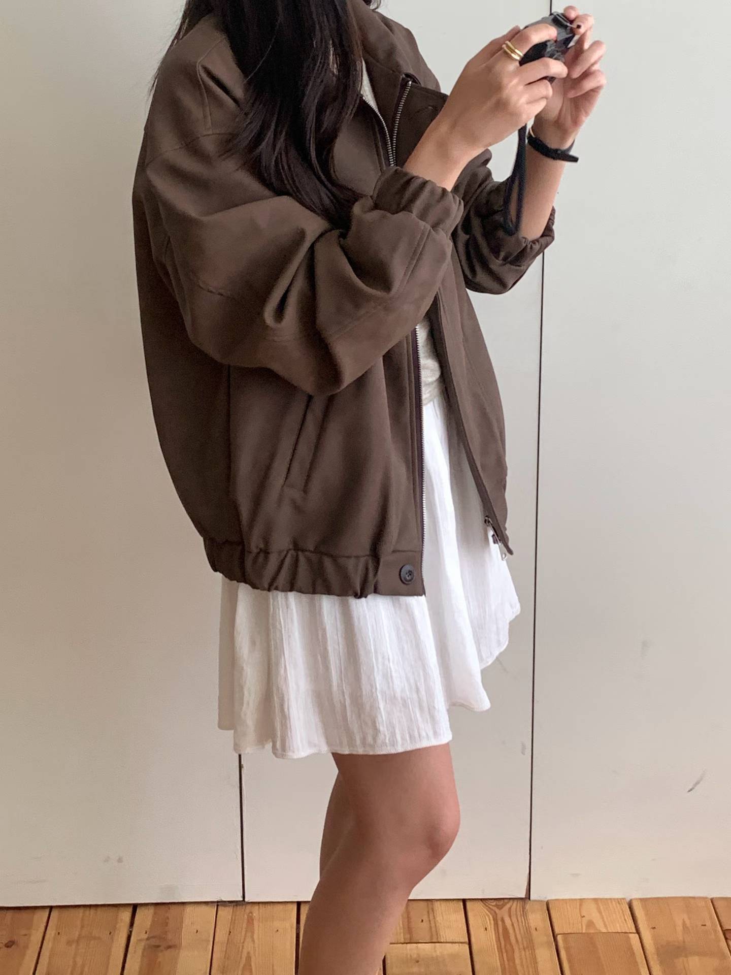 Jenner suede jacket-2col