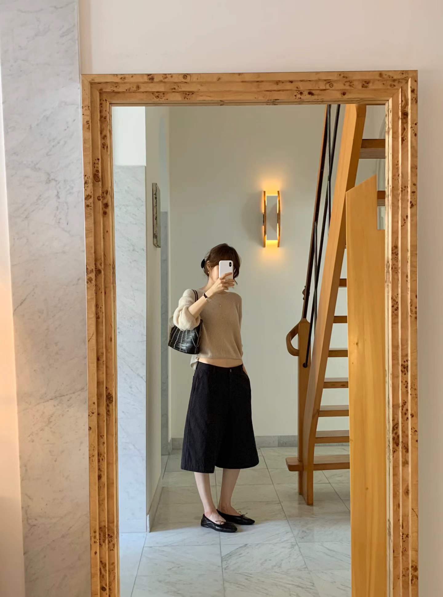 Ounce wide bermuda pants-2col