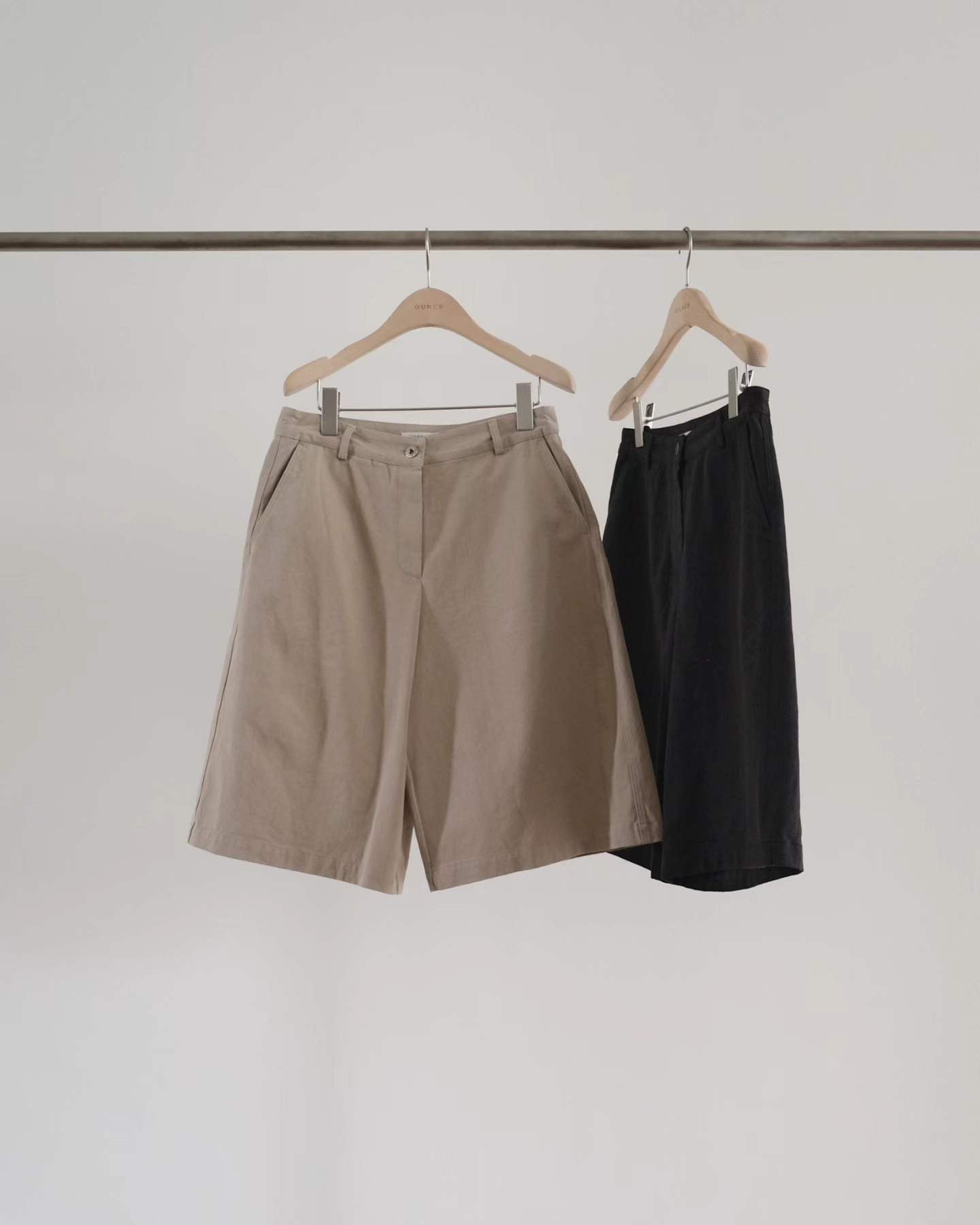 Ounce wide bermuda pants-2col