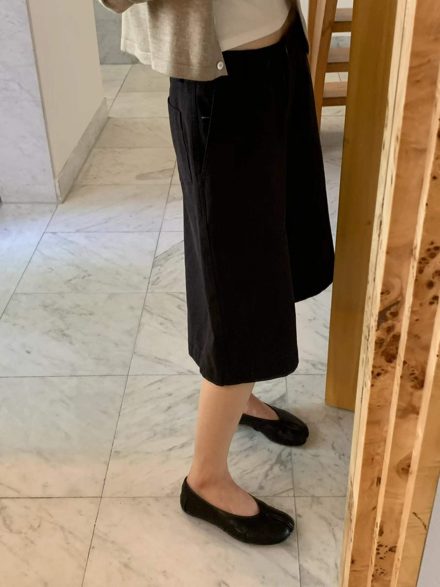 Ounce wide bermuda pants-2col