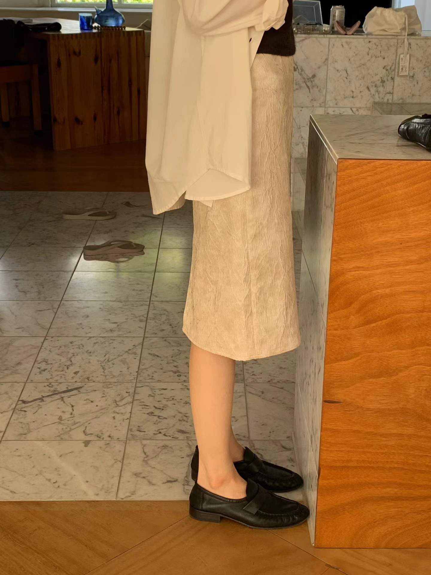 Ounce grace jacquard skirt-2col