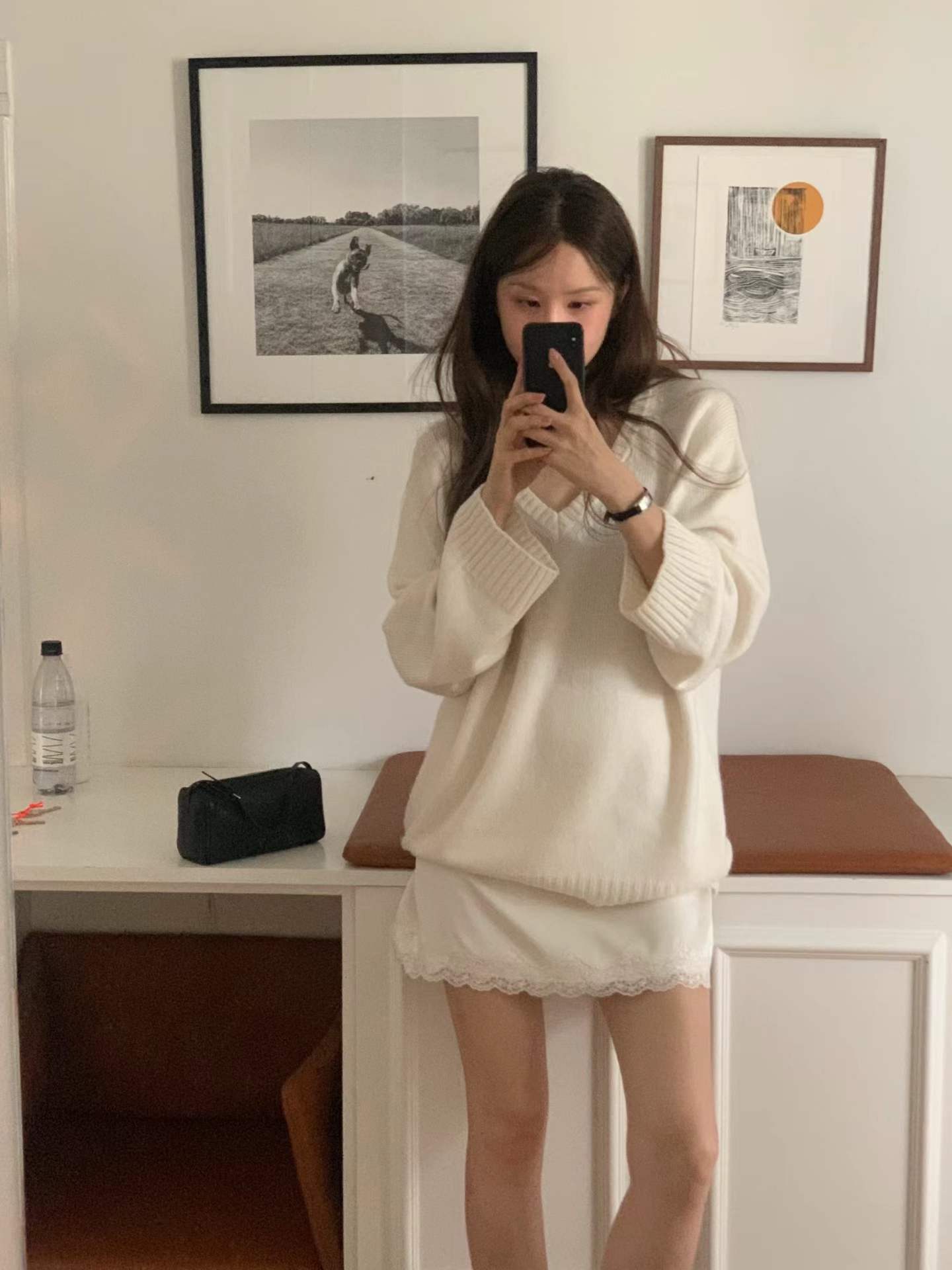 Ounce moment V knit-3col