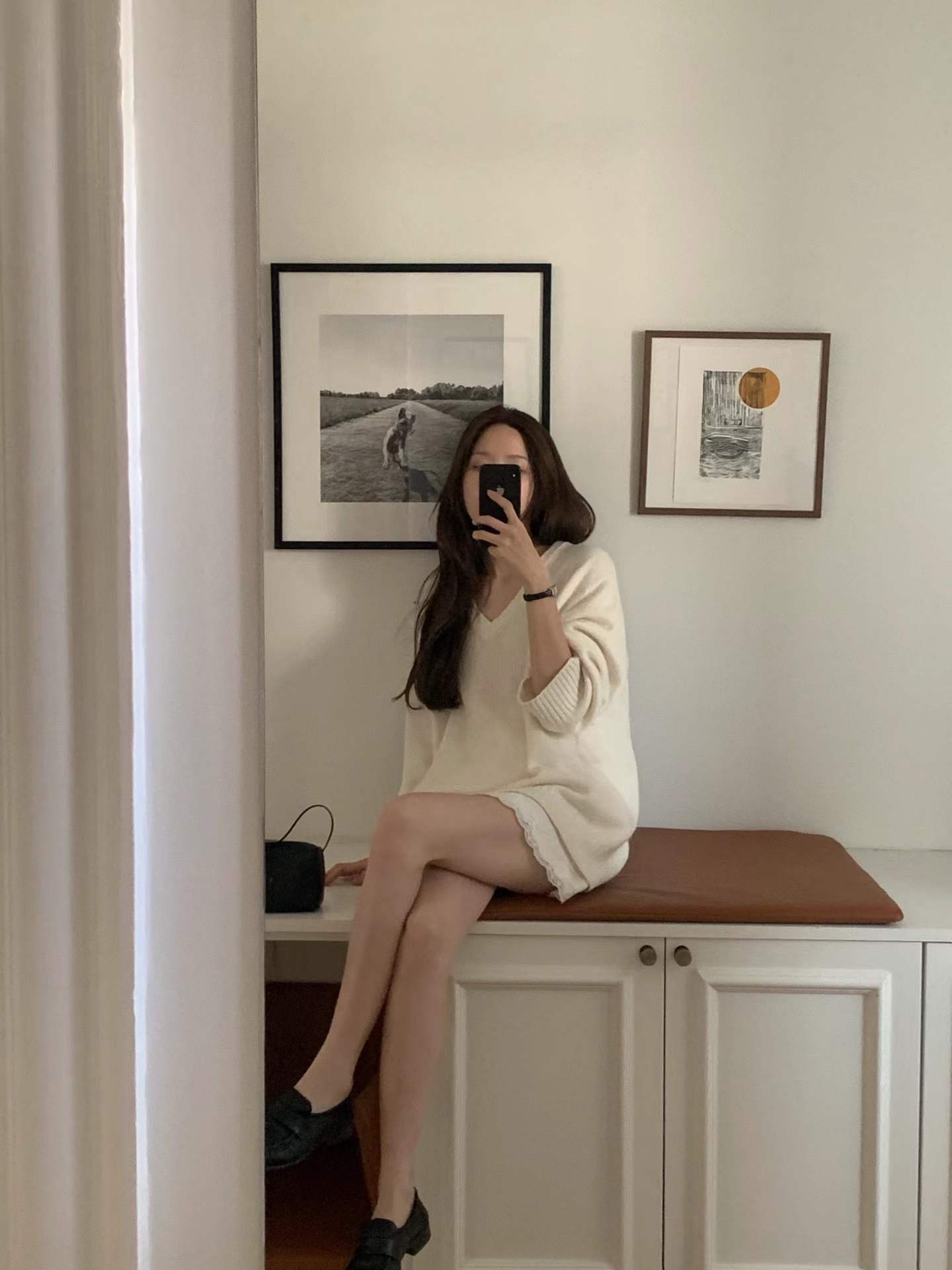 Ounce moment V knit-3col