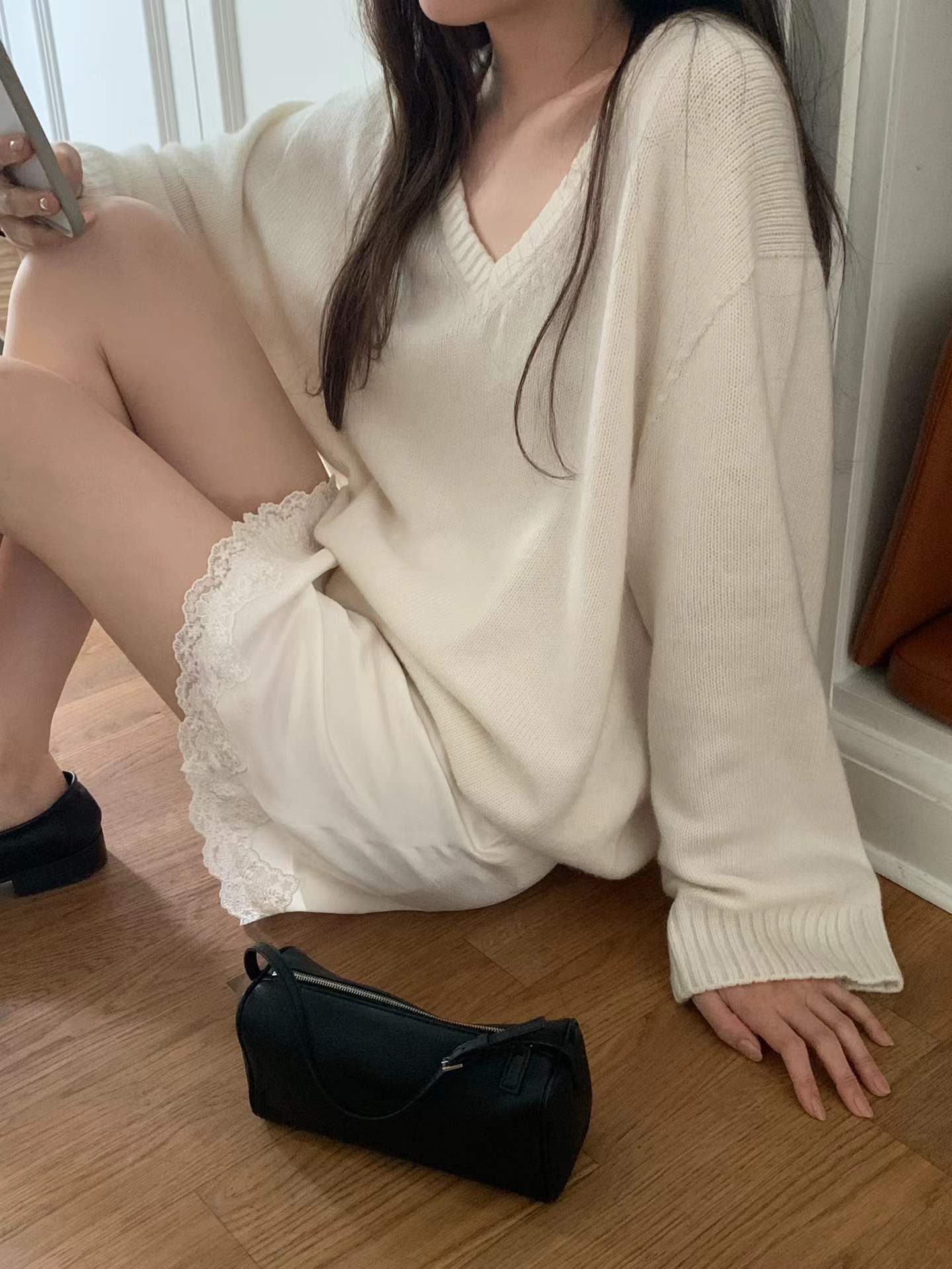 Ounce moment V knit-3col