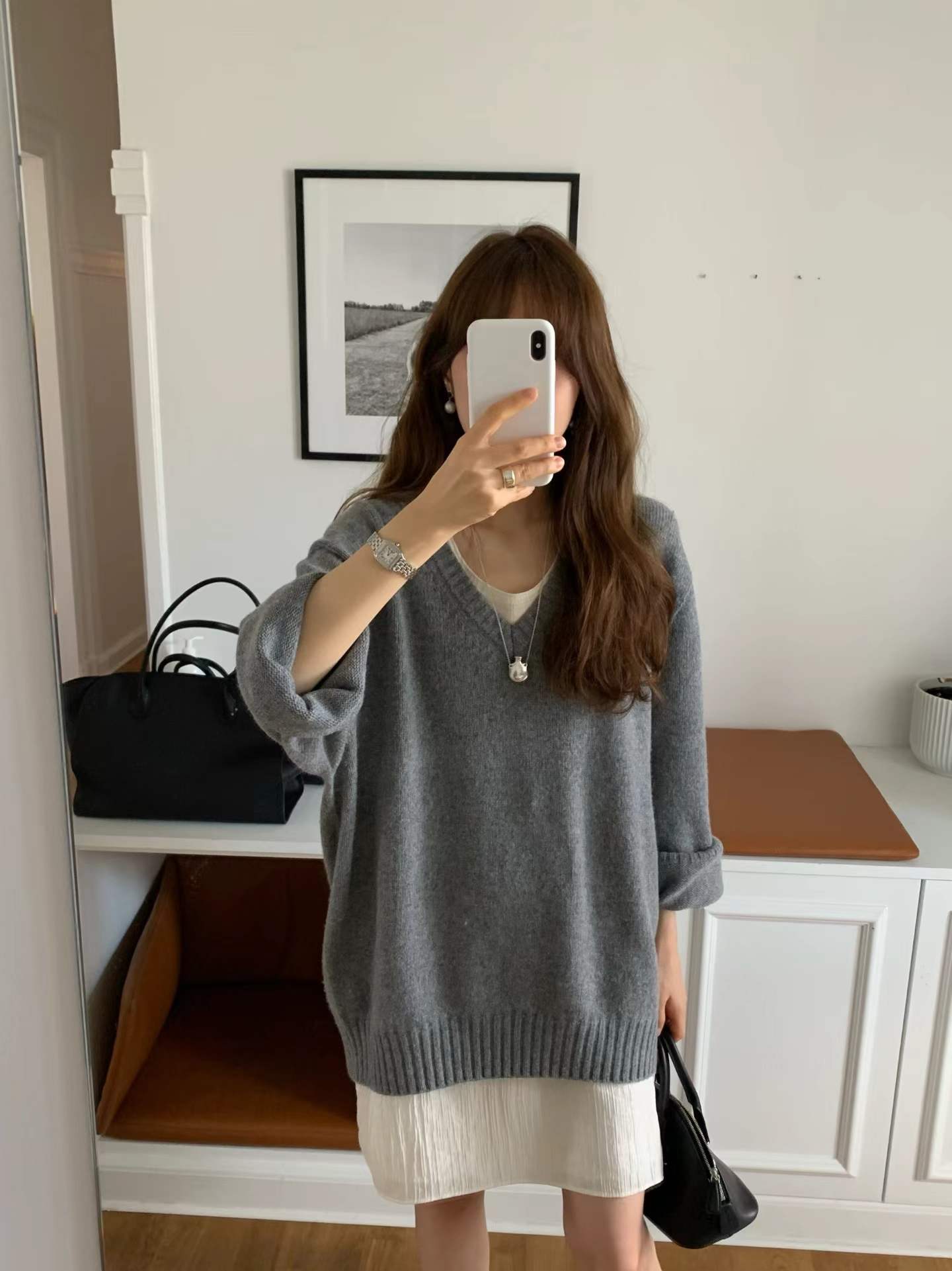 Ounce moment V knit-3col