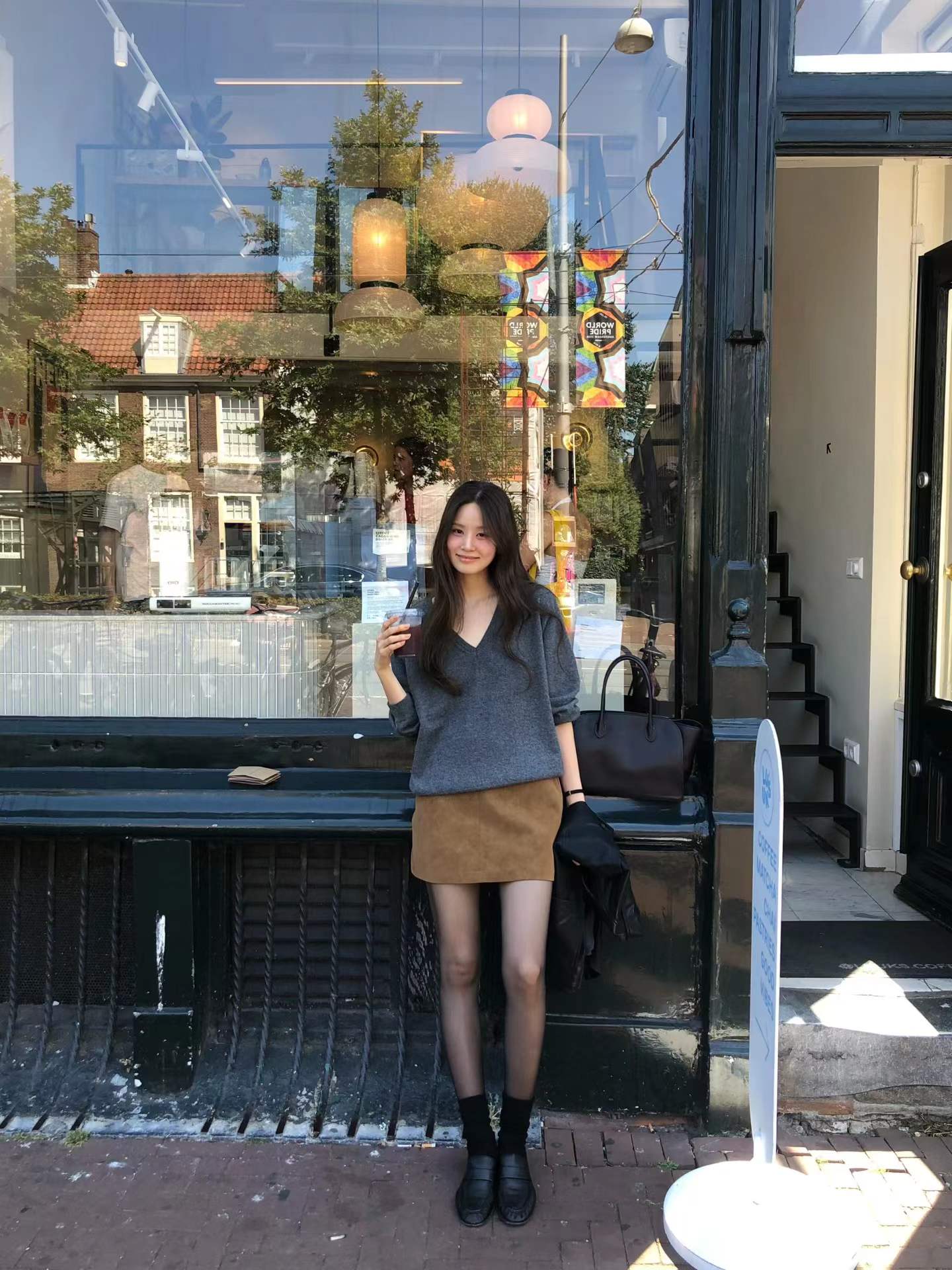 Ounce ain V wholegar knit-3col