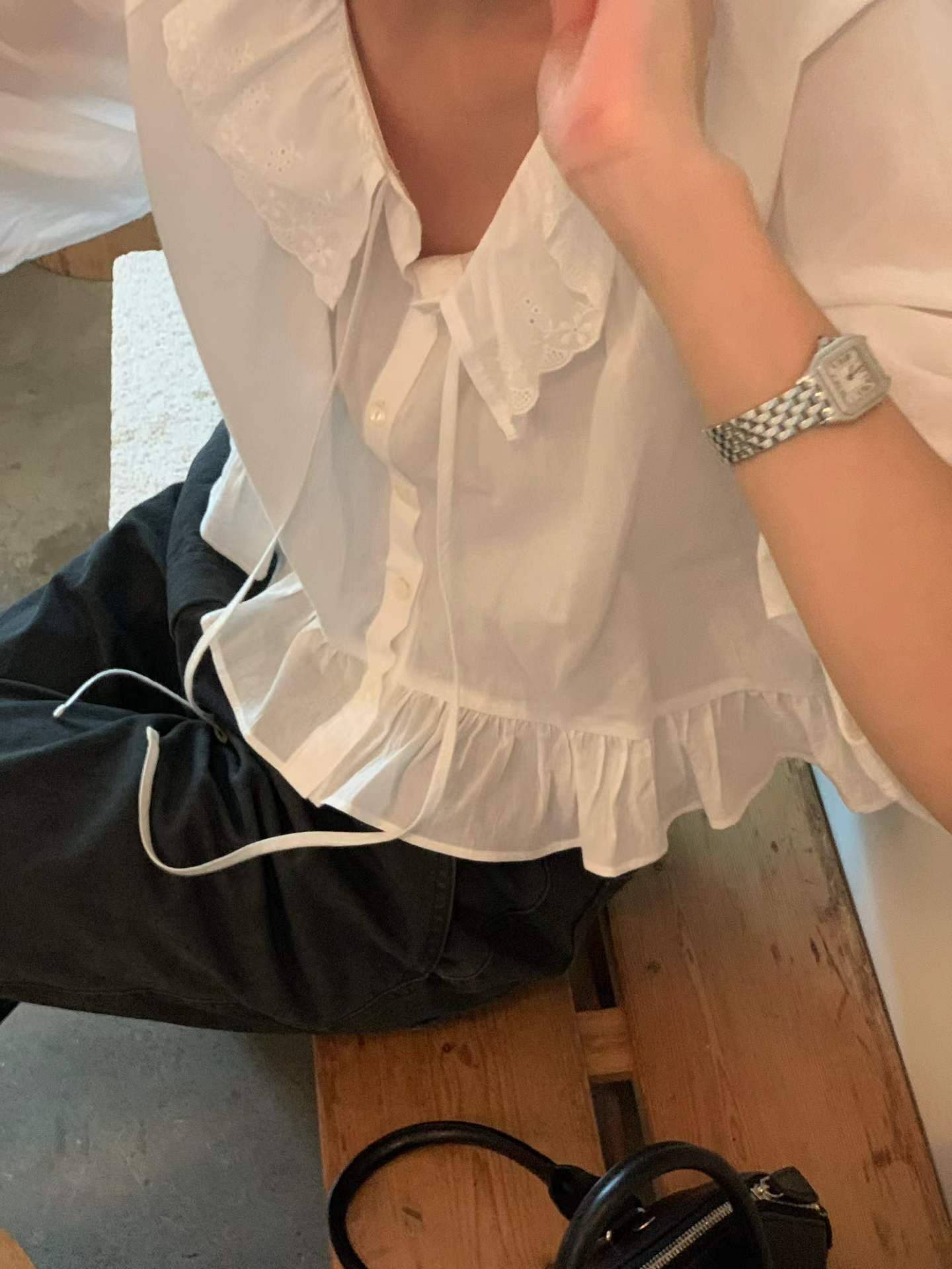 Ounce amelie frill blouse