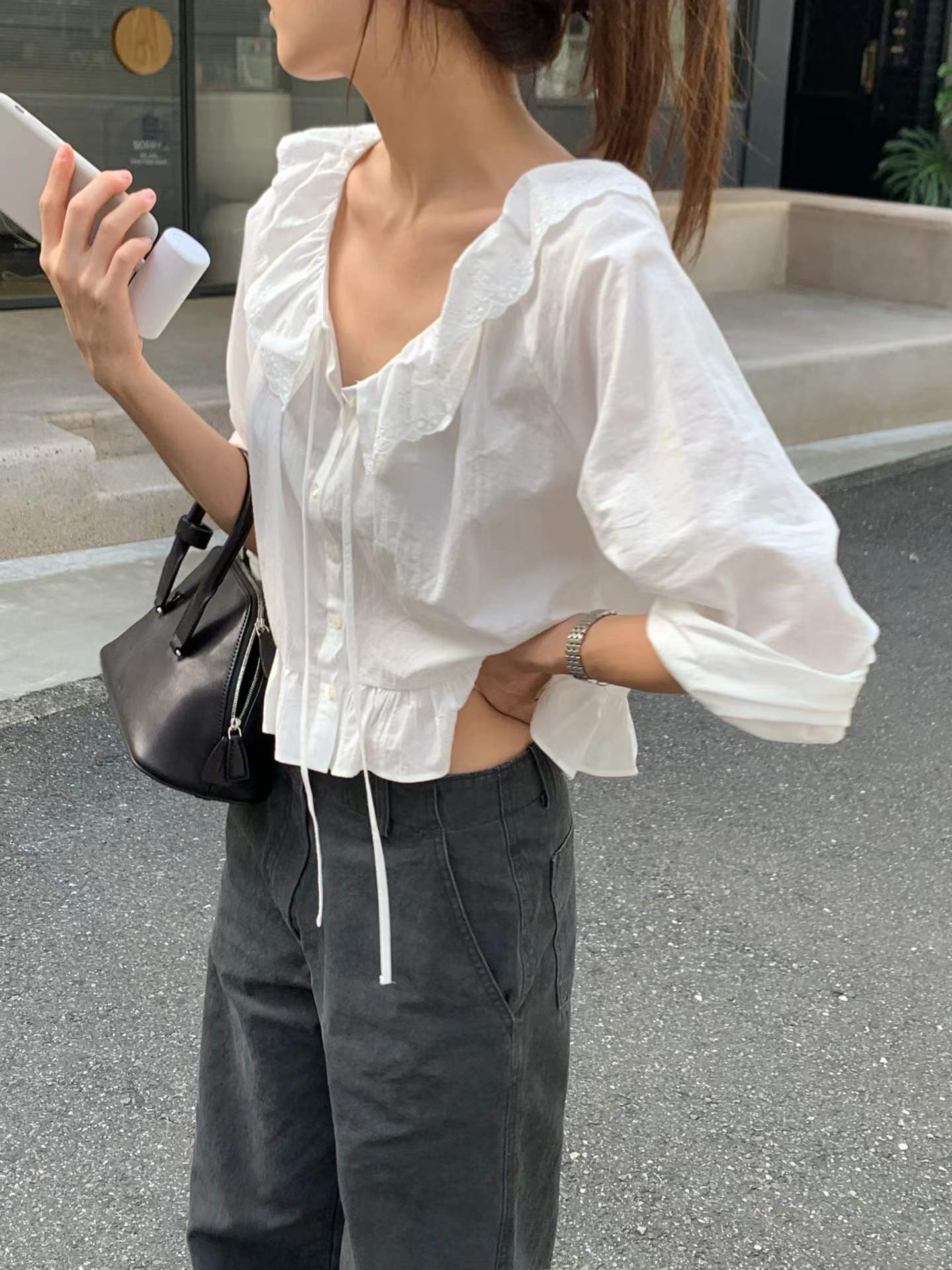 Ounce amelie frill blouse