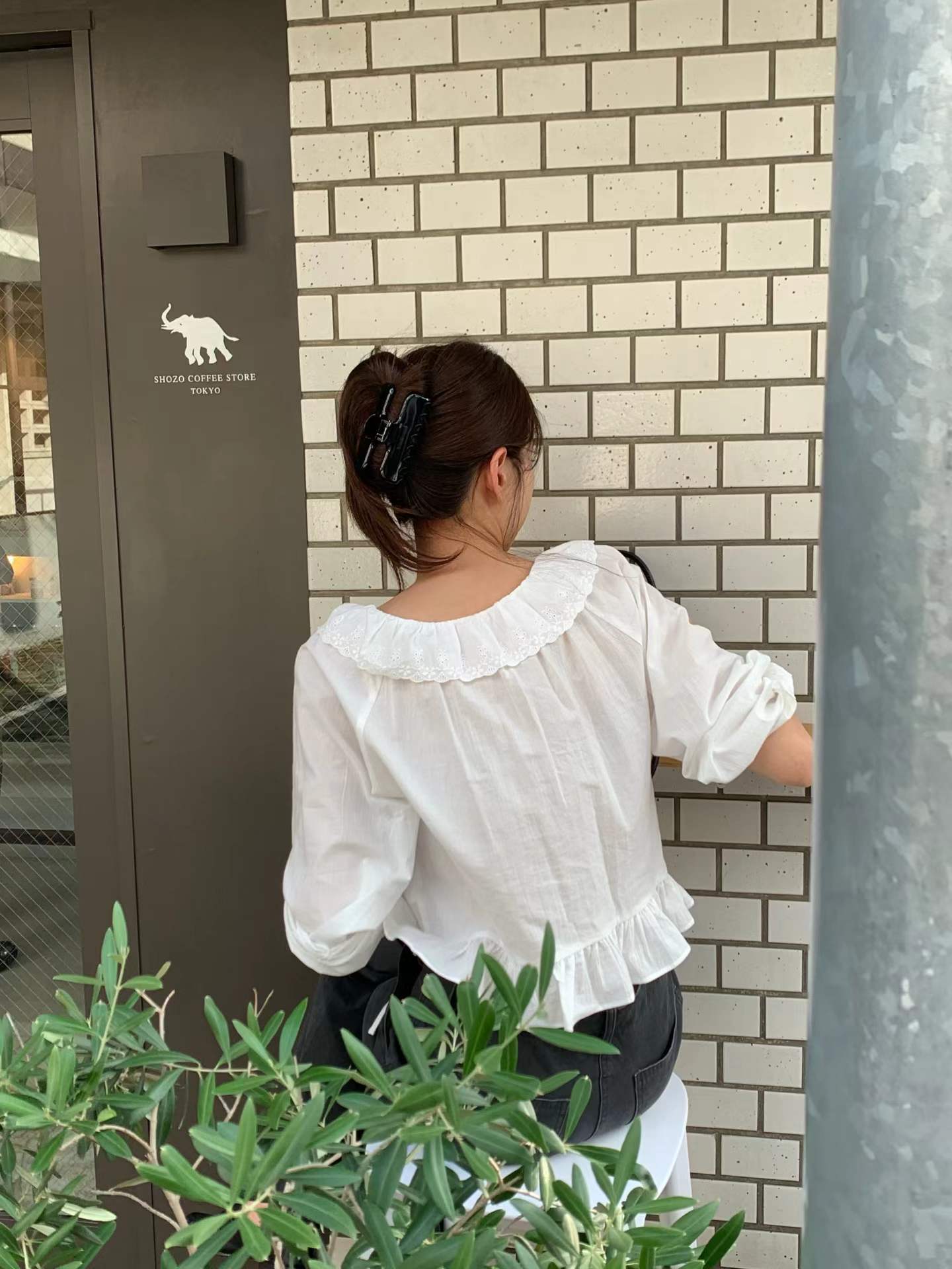 Ounce amelie frill blouse