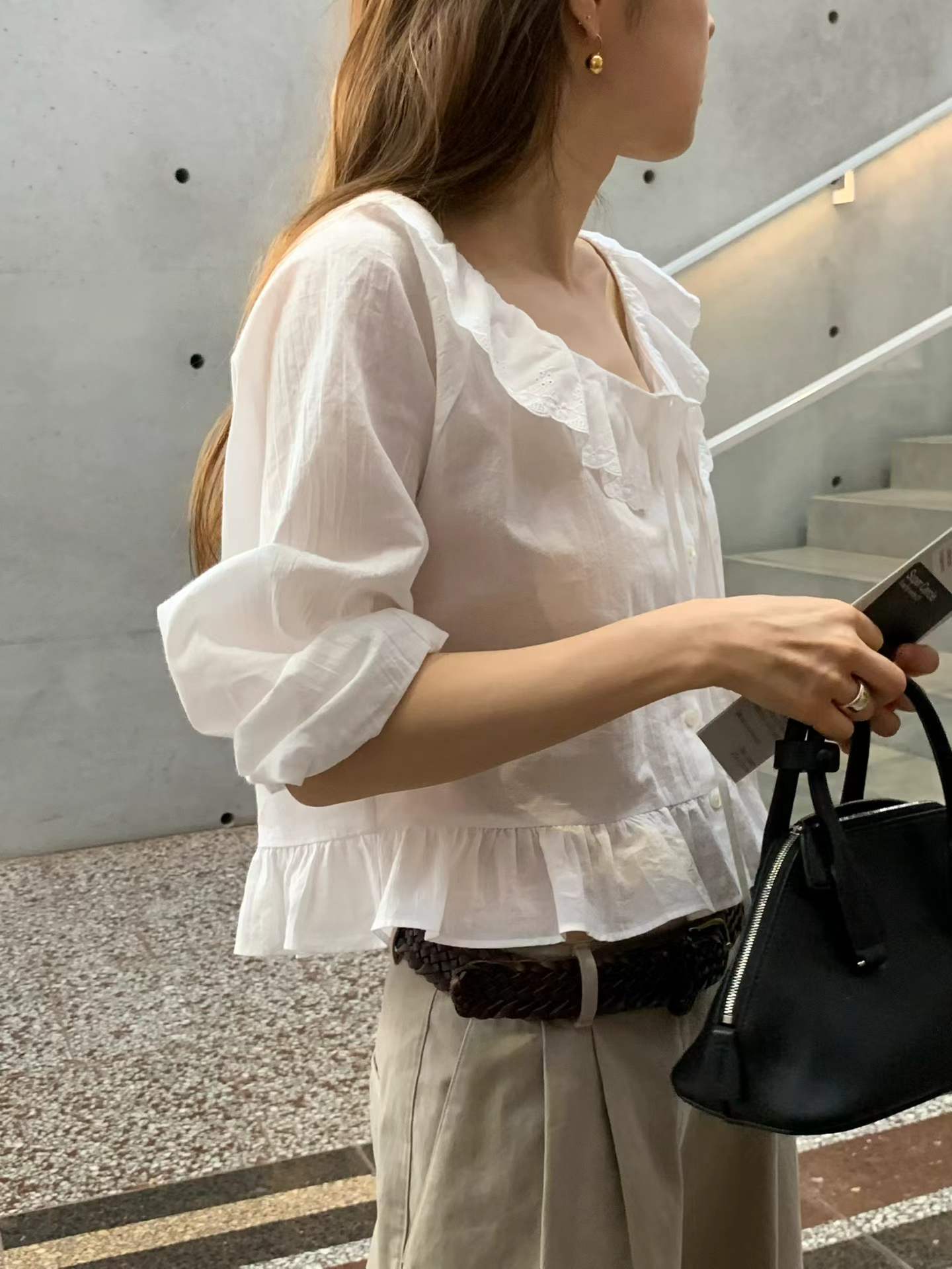 Ounce amelie frill blouse