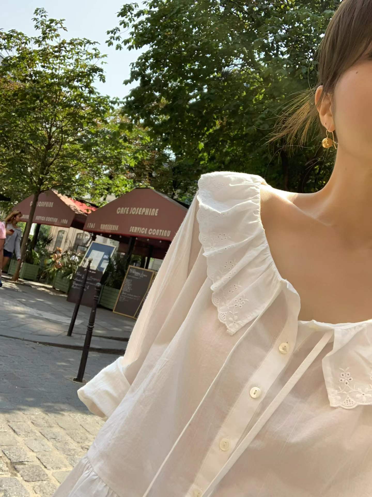 Ounce amelie frill blouse