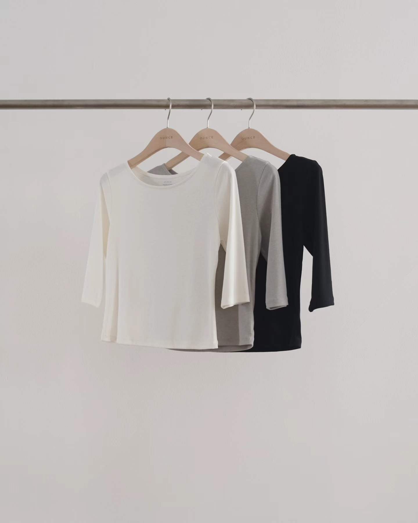 Ounce mori rib T-3col