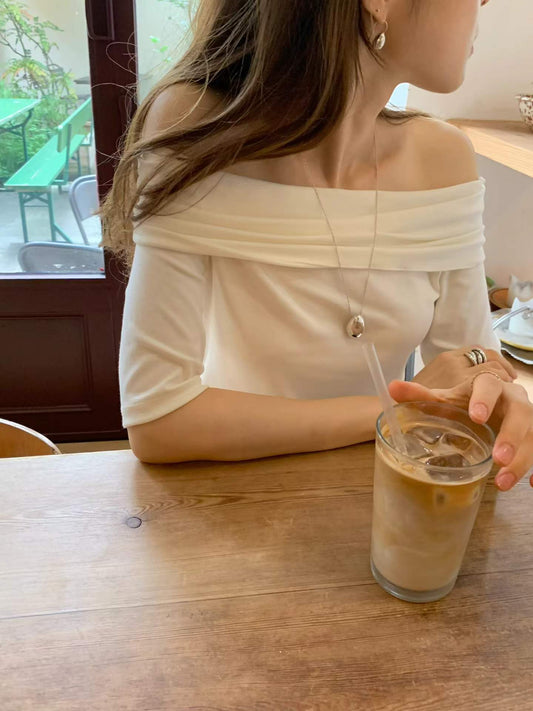 Ounce le off-shoulder T-3col