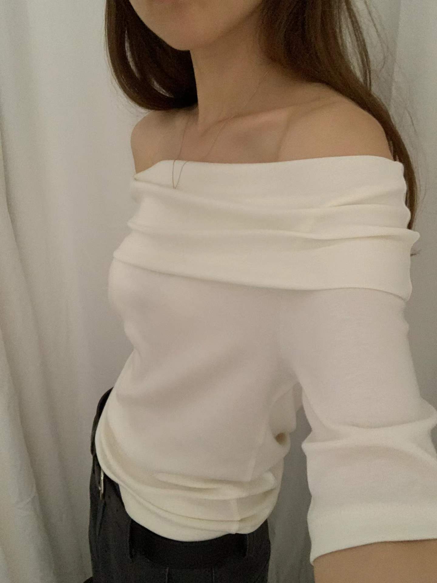 Ounce le off-shoulder T-3col
