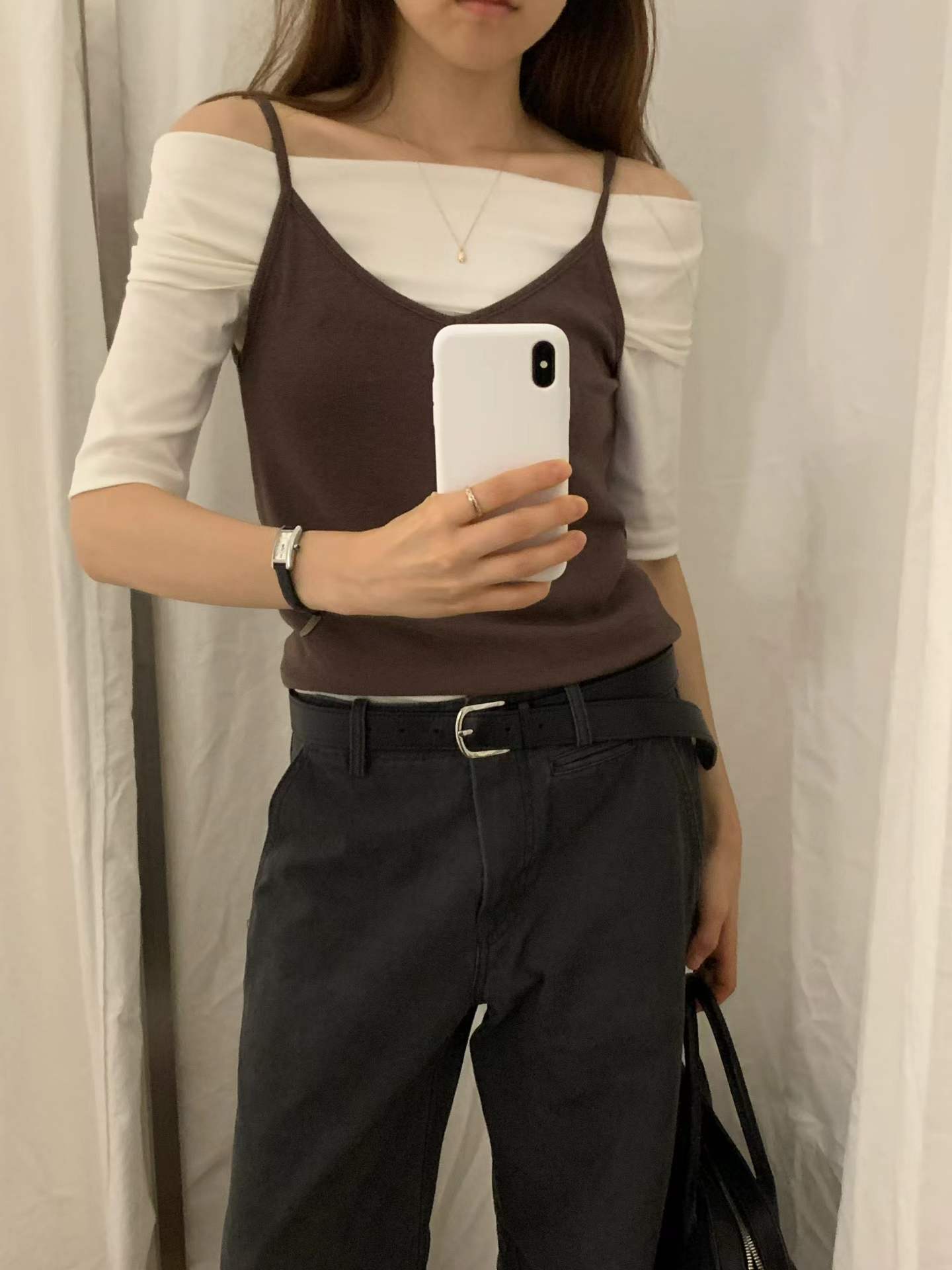 Ounce le off-shoulder T-3col