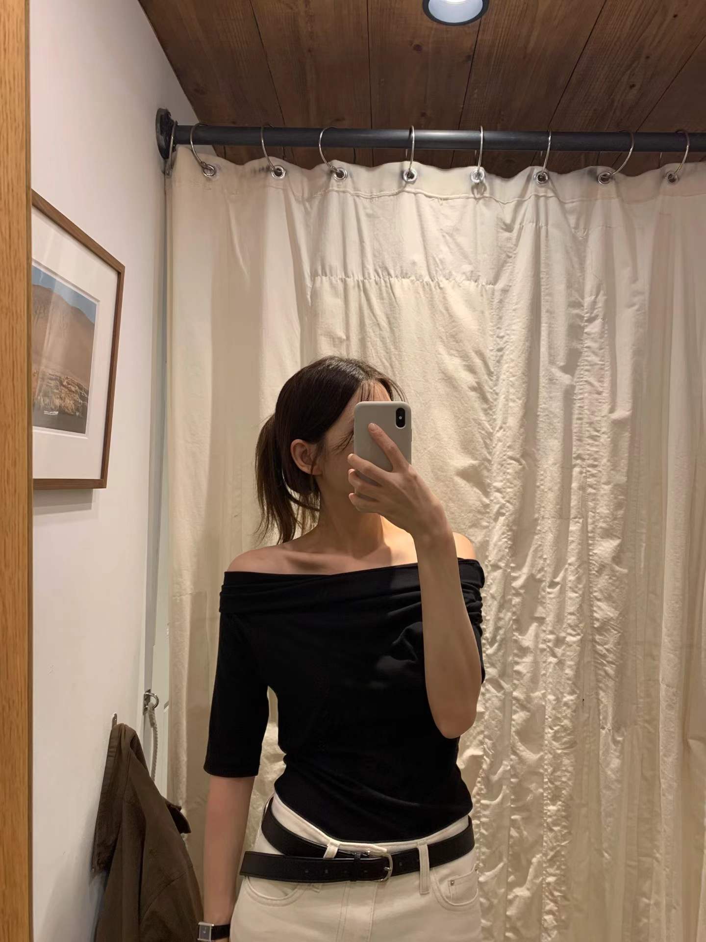 Ounce le off-shoulder T-3col