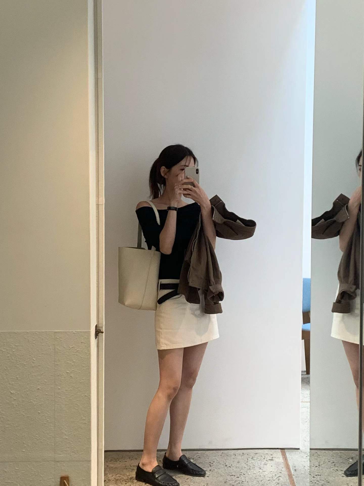 Ounce le off-shoulder T-3col