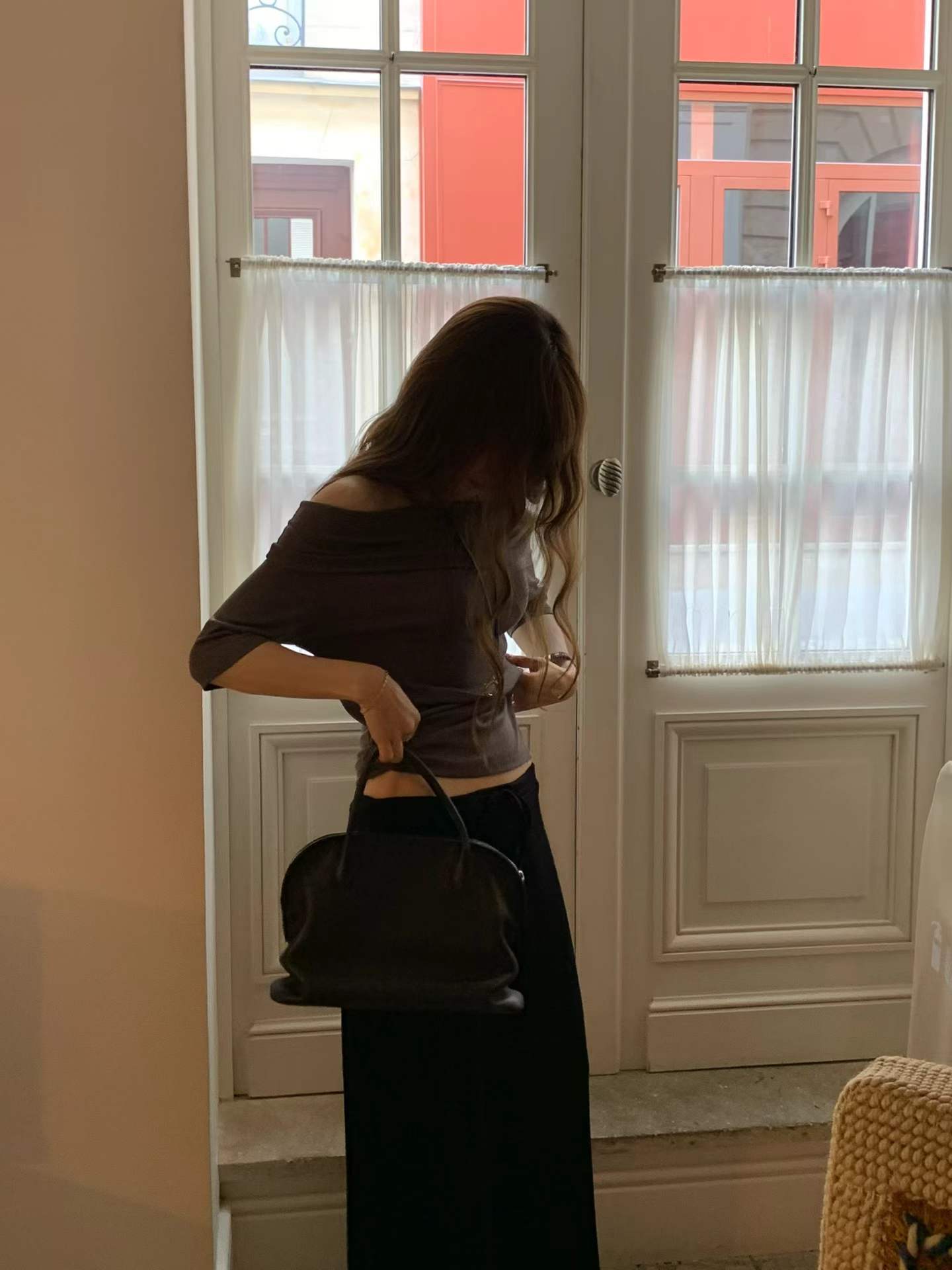 Ounce le off-shoulder T-3col