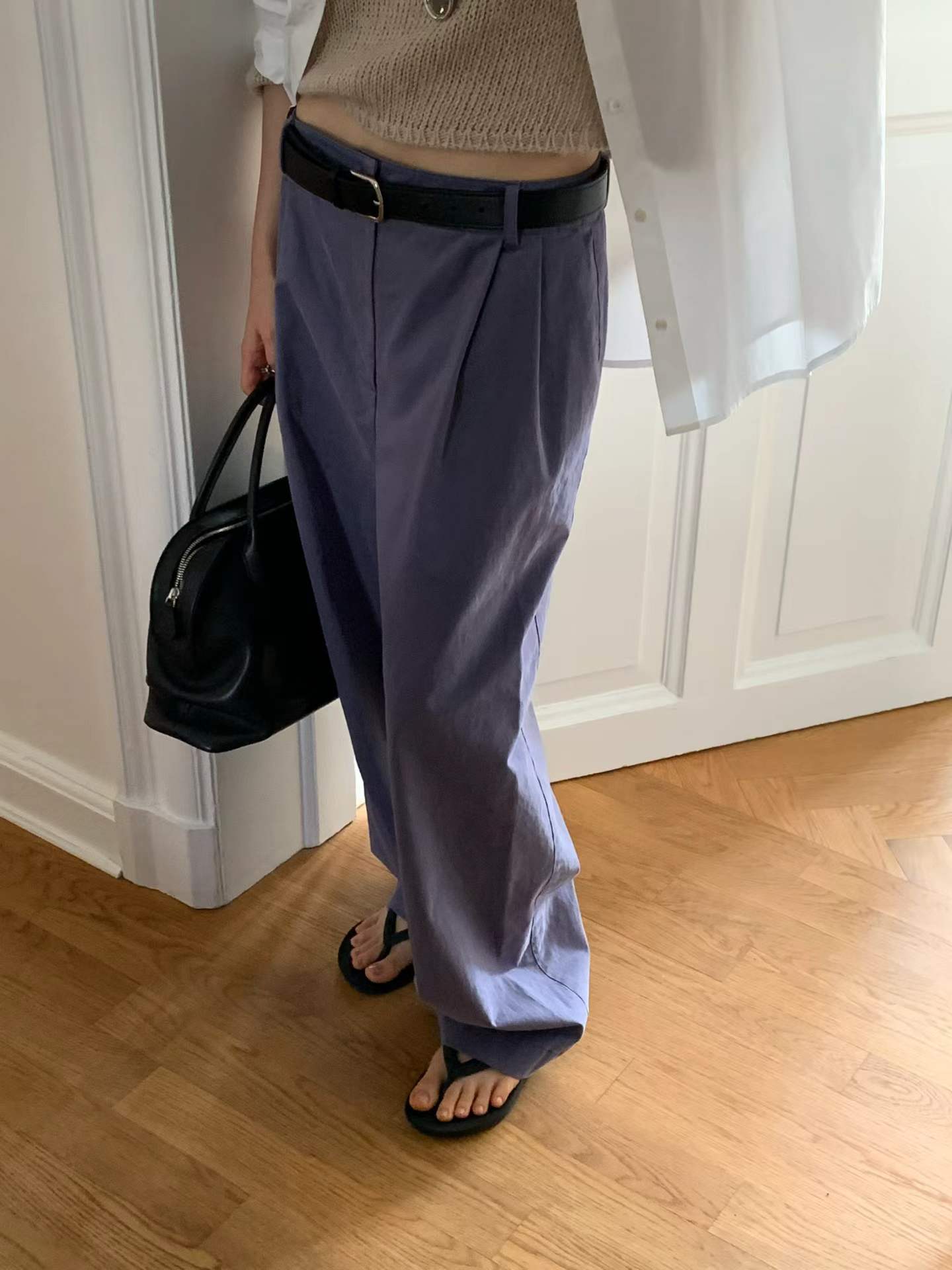 Ounce aging two tuck pants-2col