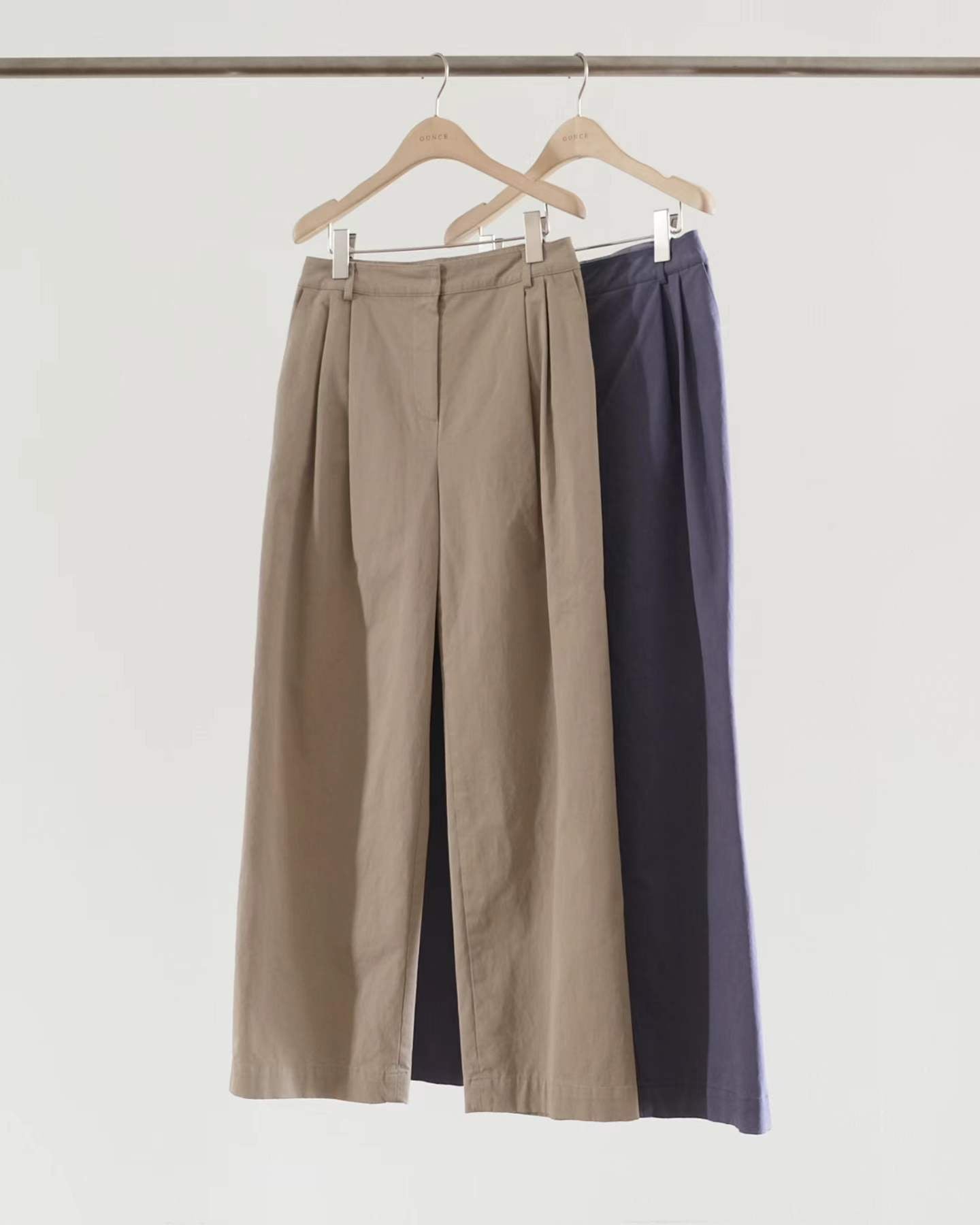 Ounce aging two tuck pants-2col