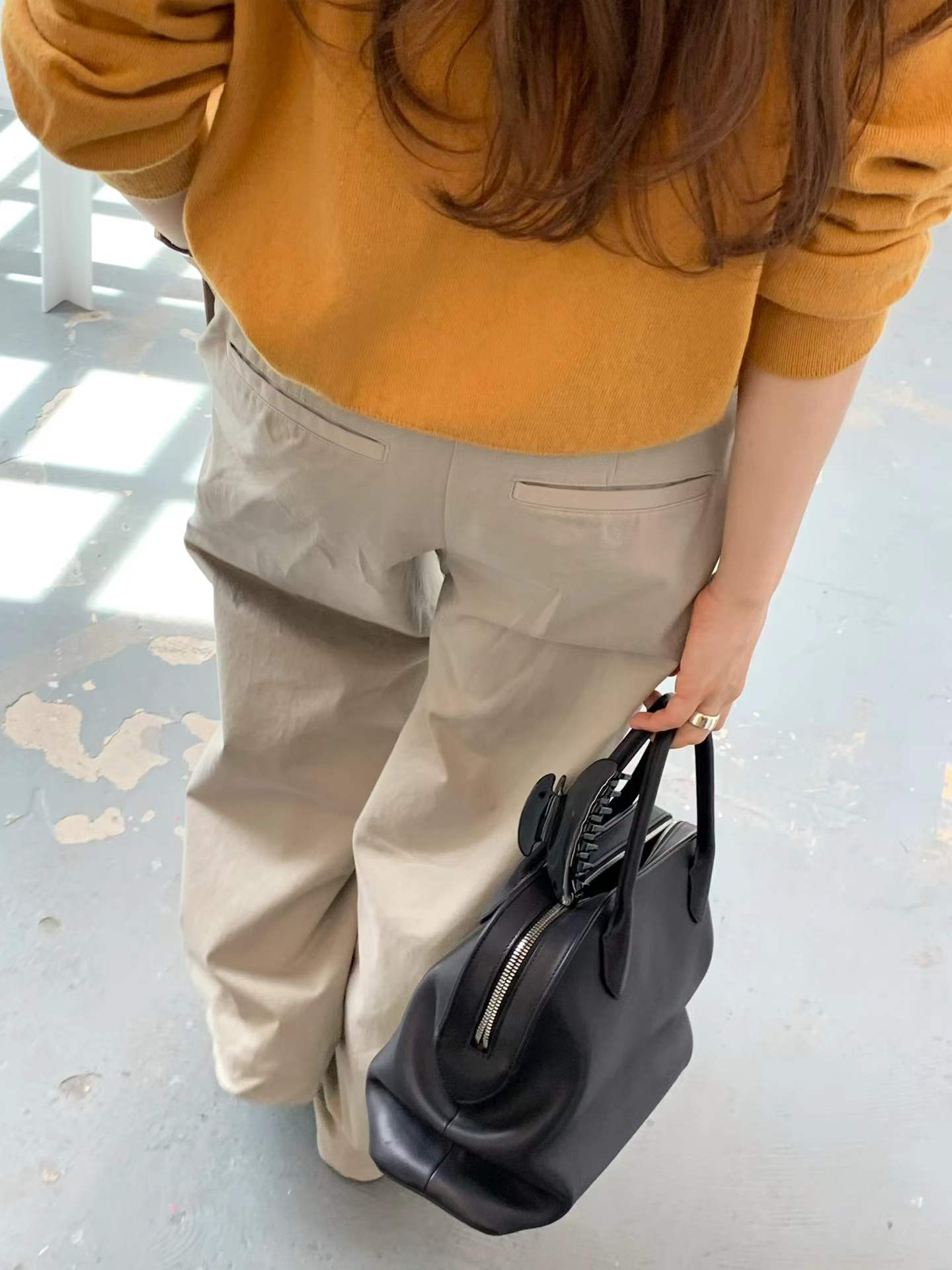 Ounce aging two tuck pants-2col