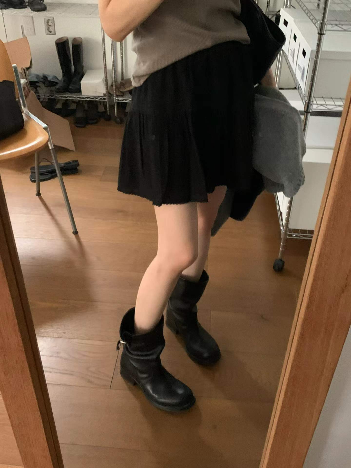Ounce trimming lace skirt-2col