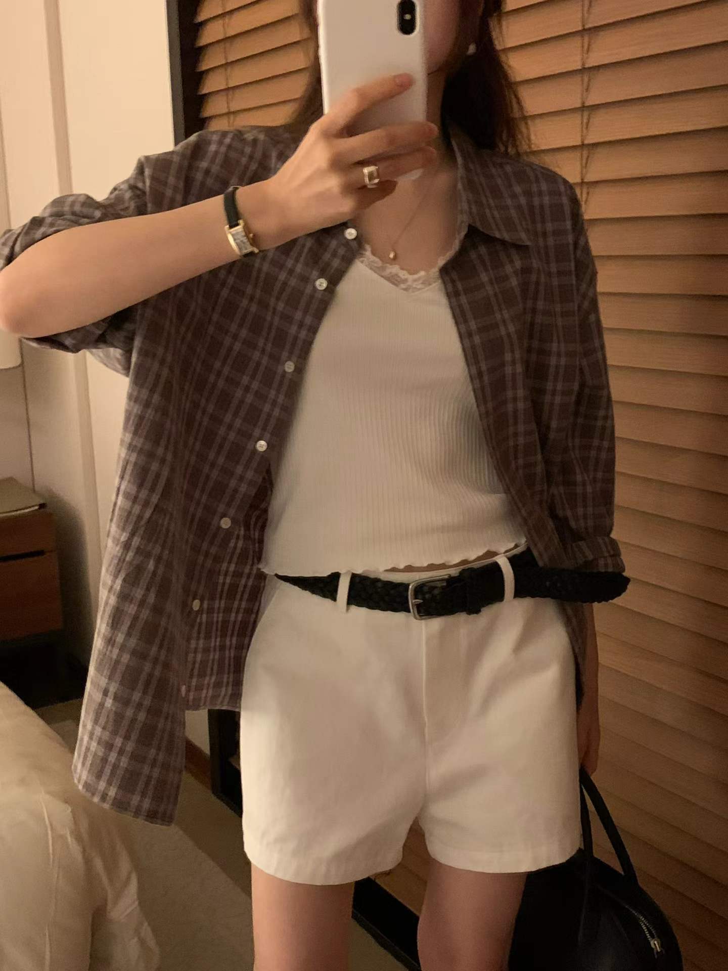 Ounce arti check shirt-2col