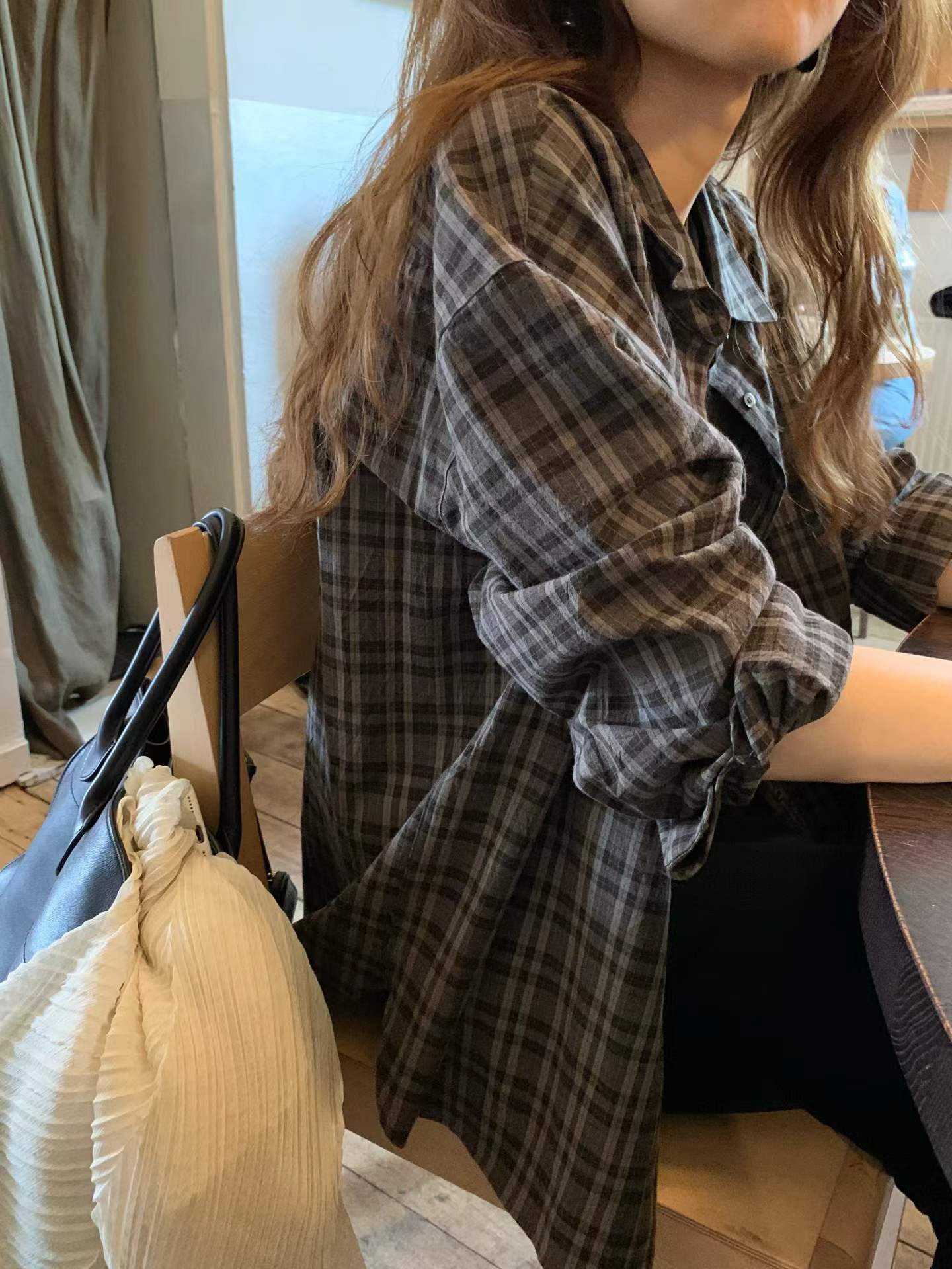 Ounce arti check shirt-2col