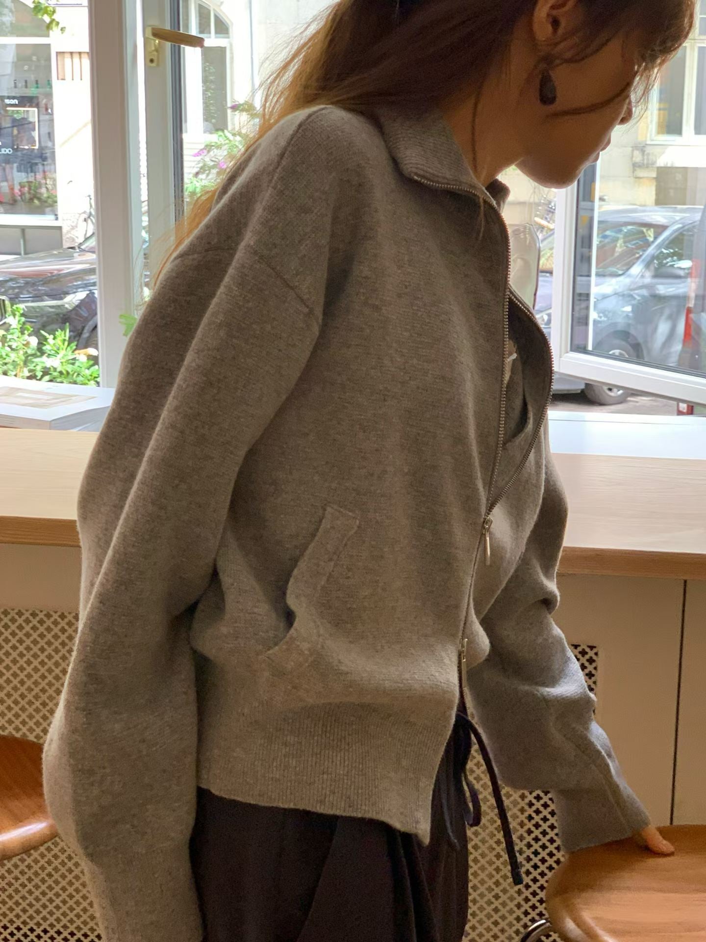 Ounce high-neck zip-up cd-2col