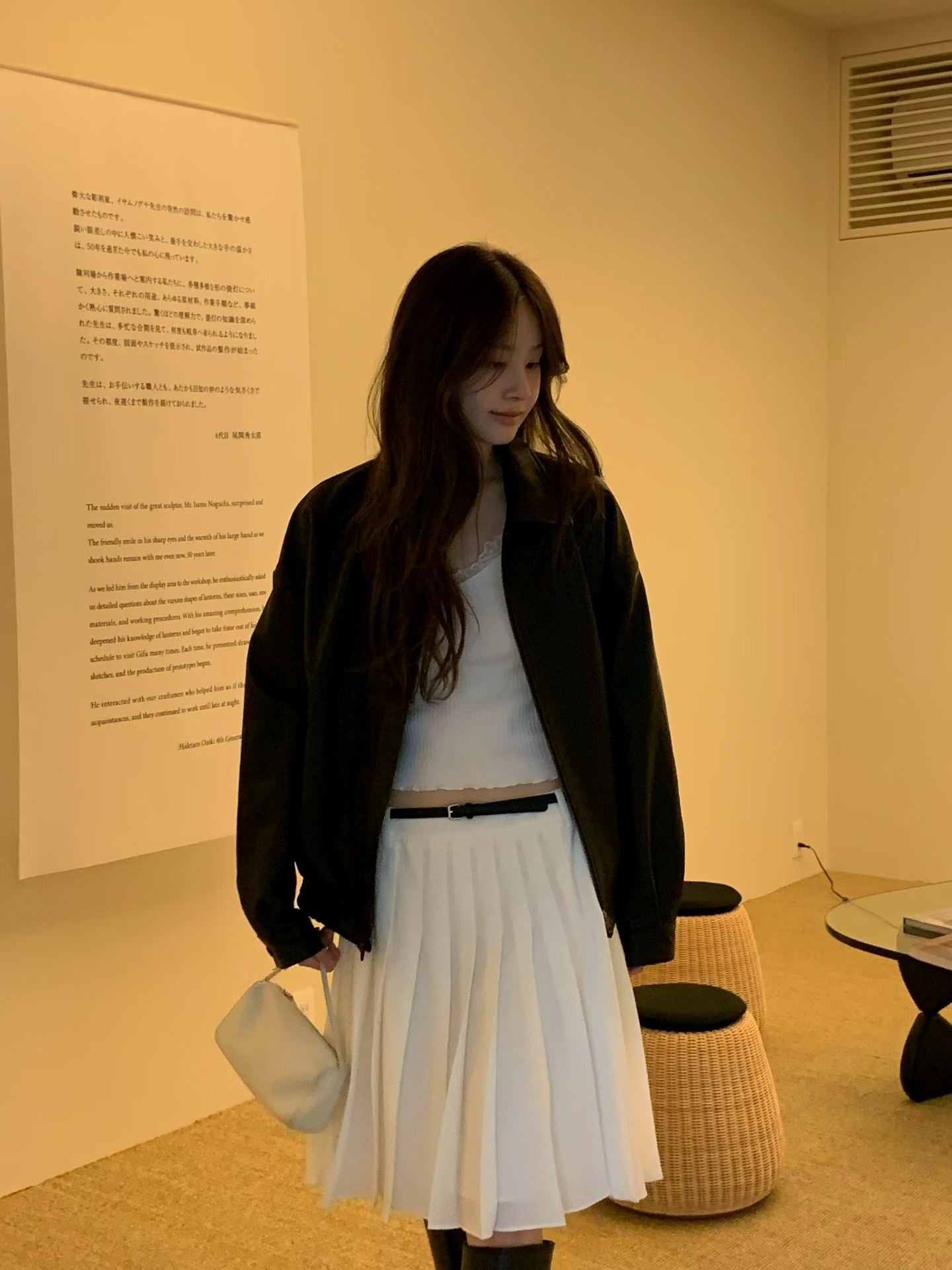 Ounce rori pleat skirt