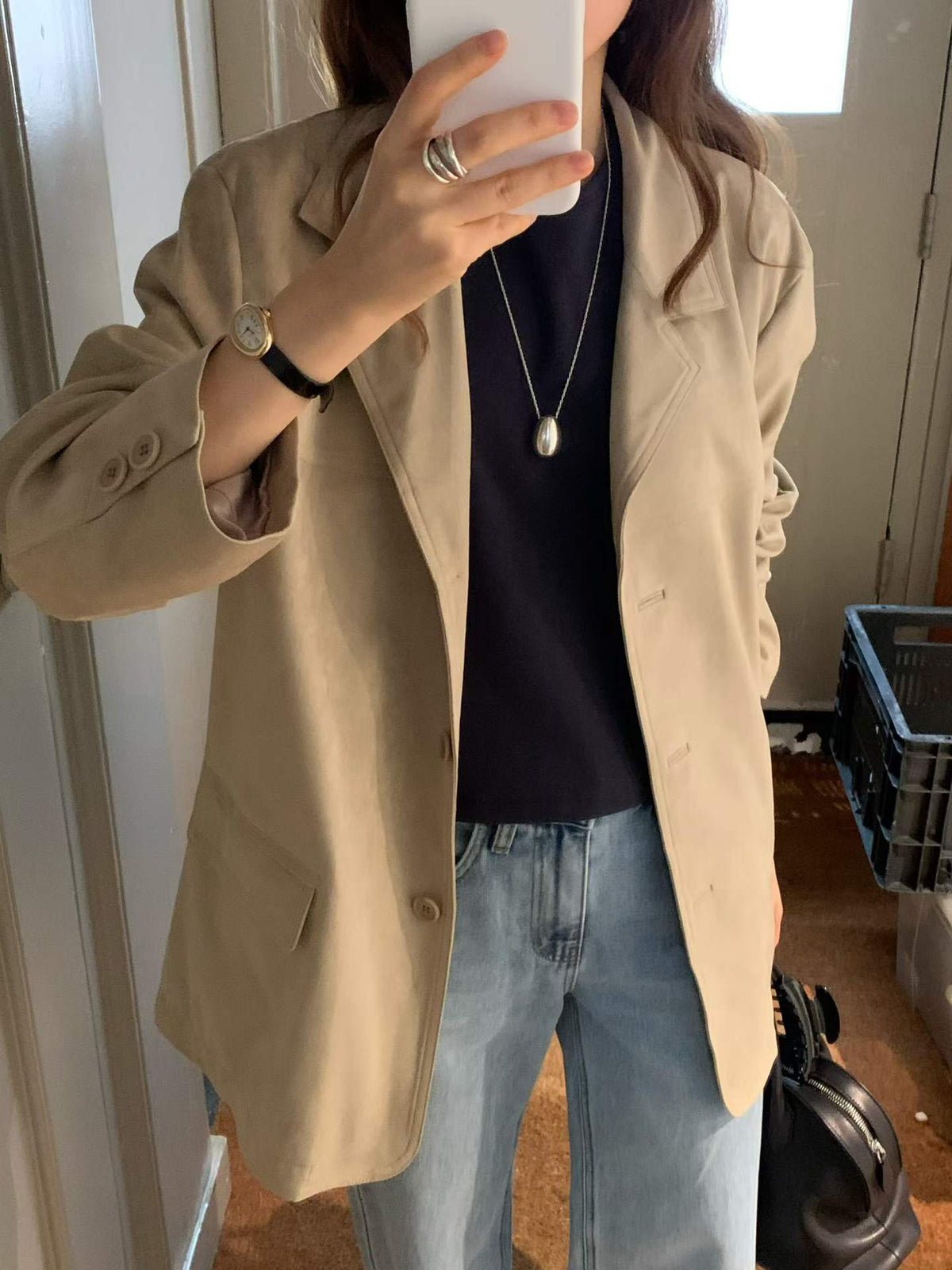 Ounce river suede jacket-2col