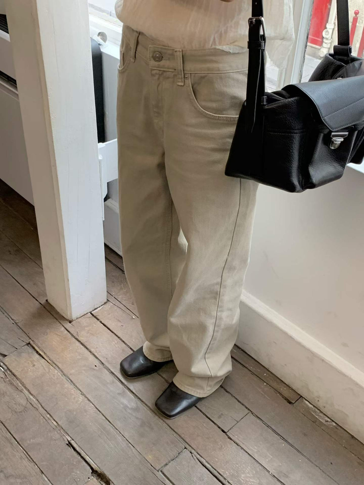 Ounce beige dying cotton pants