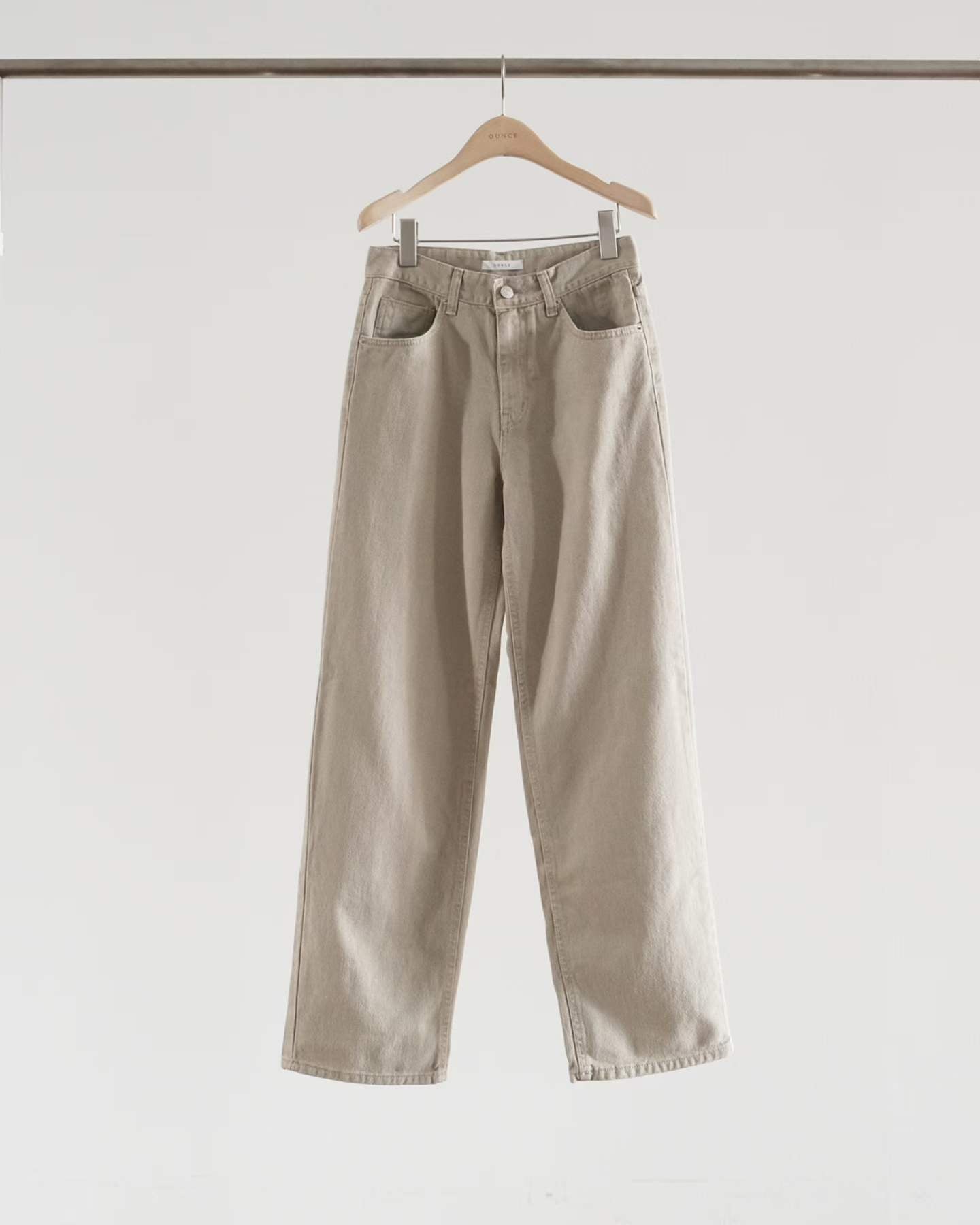 Ounce beige dying cotton pants