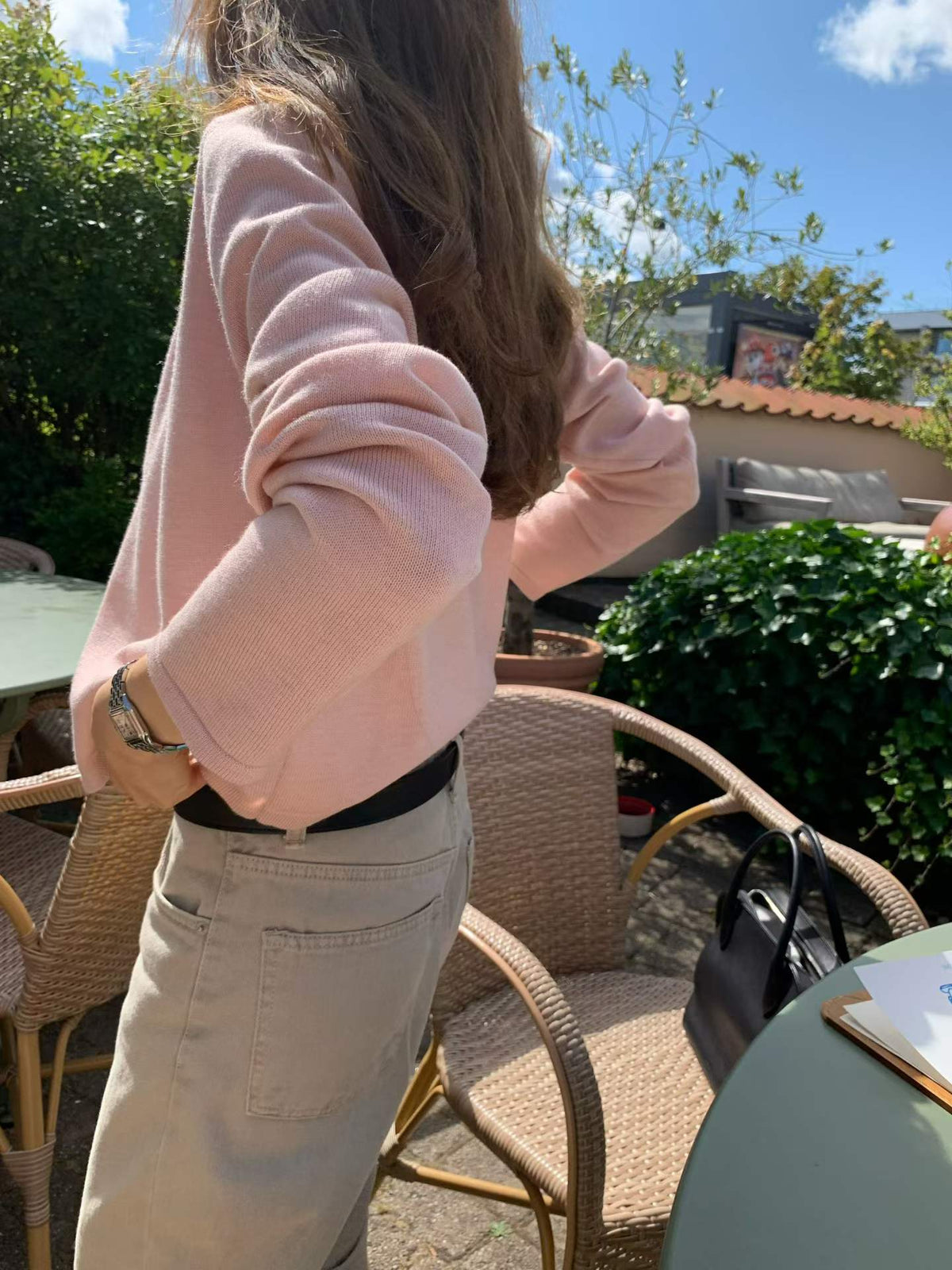 Ounce beige dying cotton pants