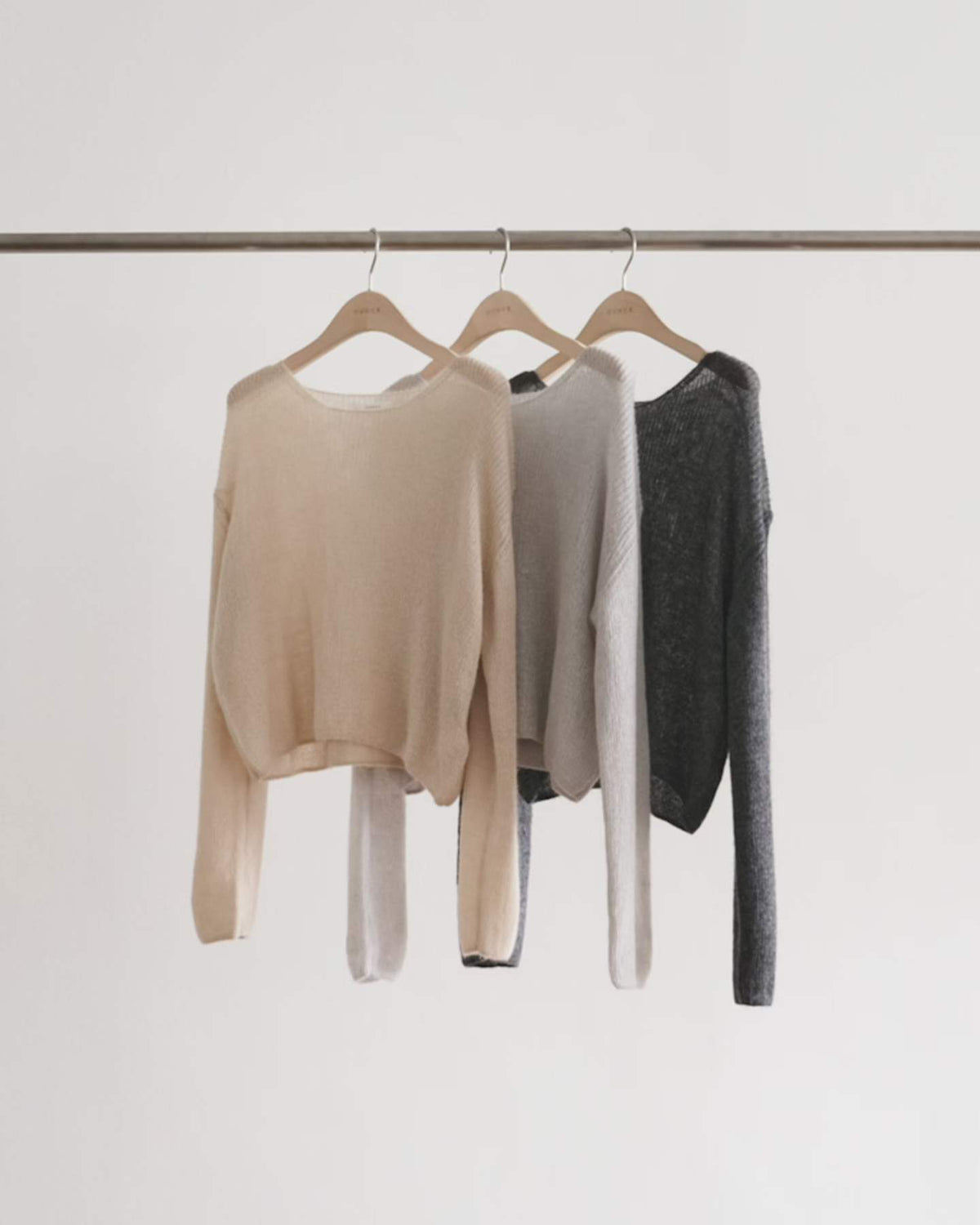 Ounce low mohair hachi knit-3col