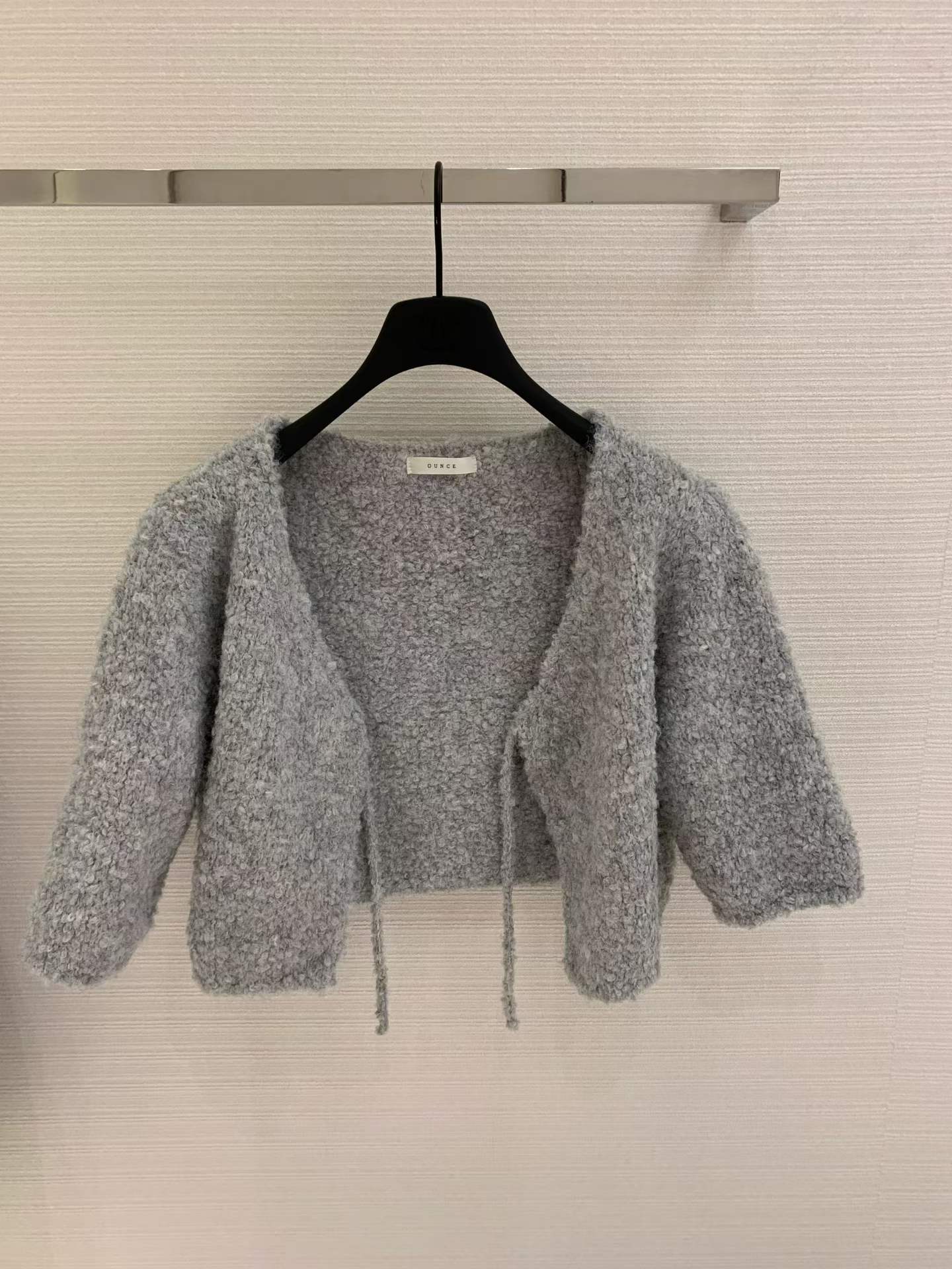 Ounce poodle crop cardigan-2col