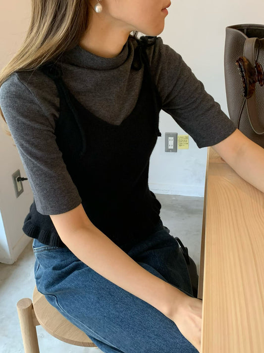 Ounce wear half neck T-4col
