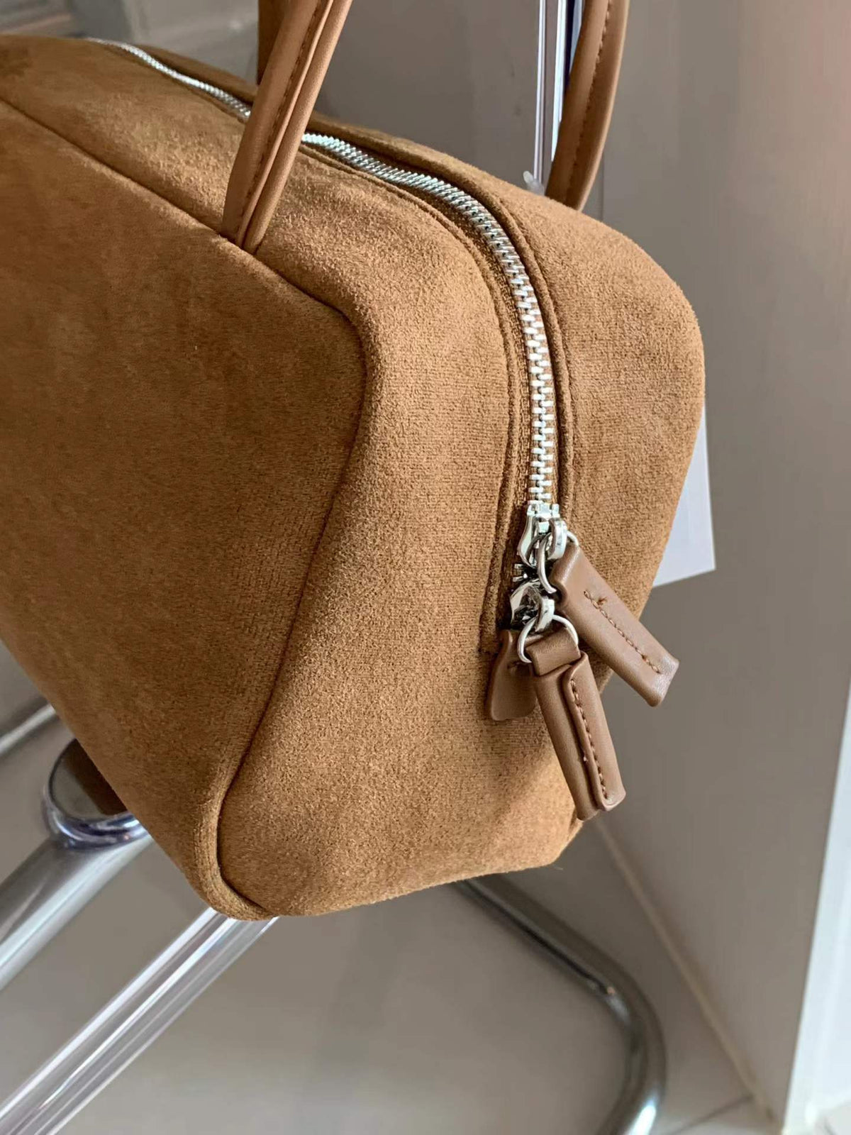 Suede shoulder bag-3col