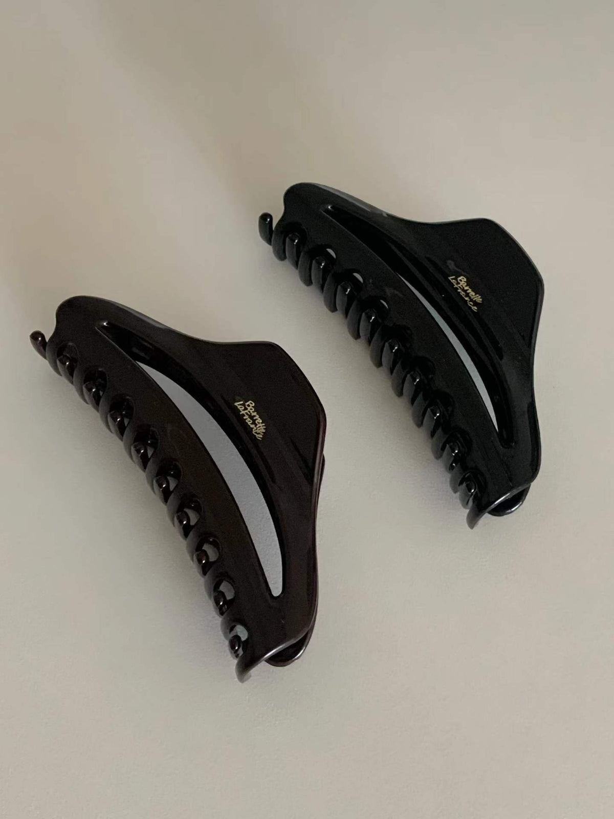 French half-moon barrette claw pin-2col