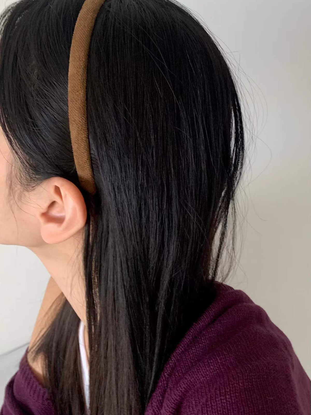 Suede velvet headband-5col