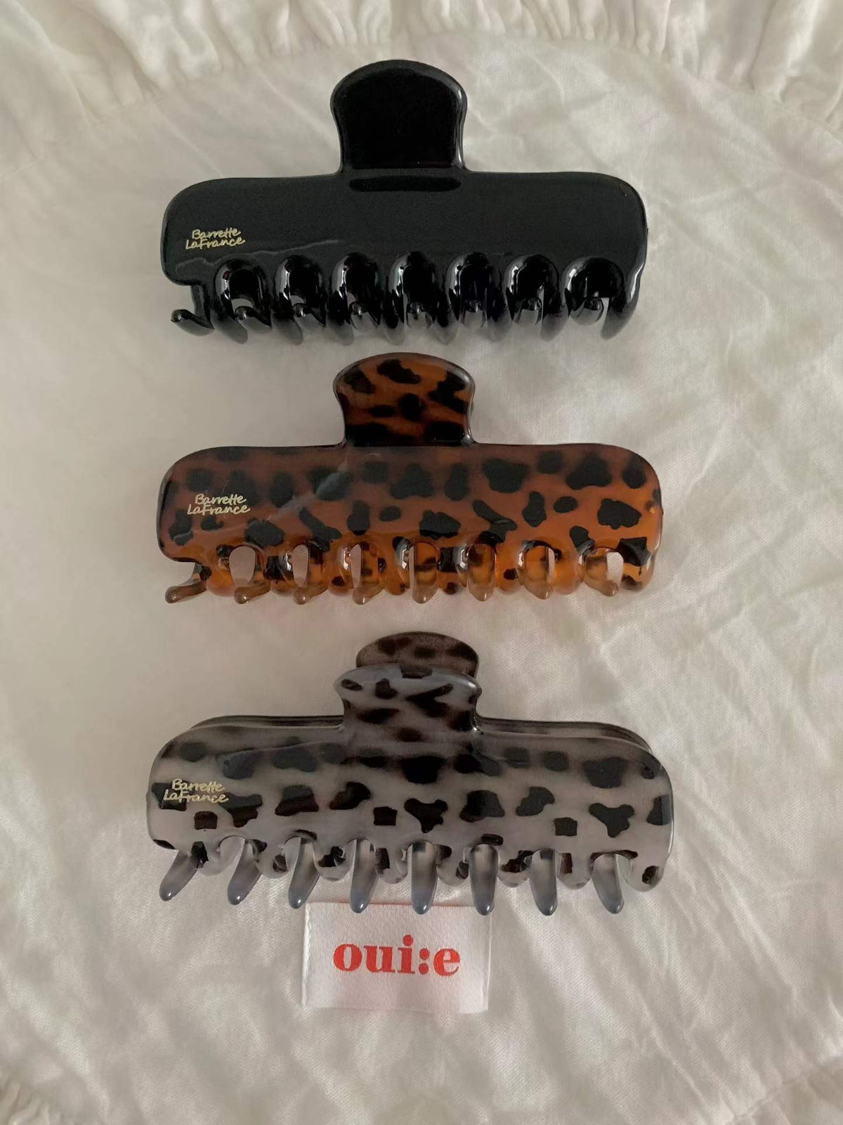 French leopard claw clip-3col