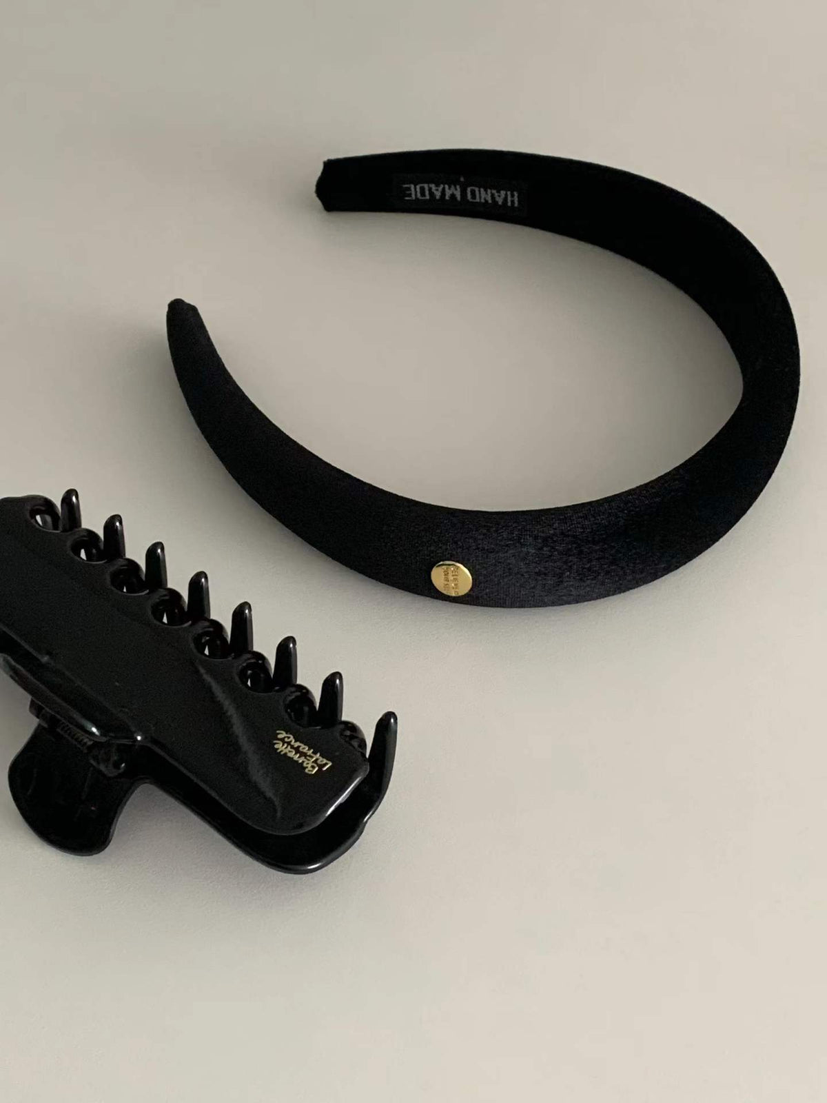 Velvet gold headband