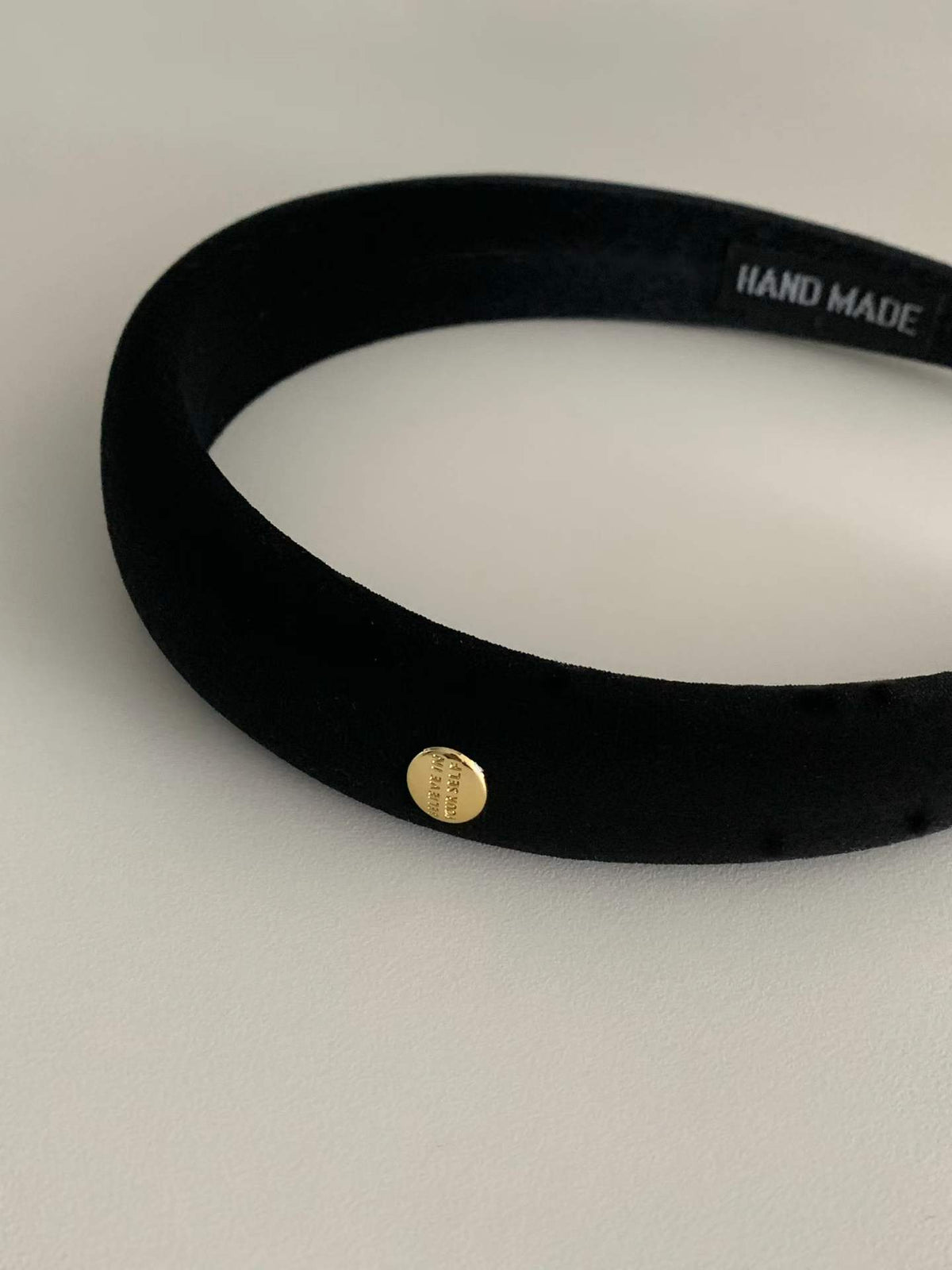 Velvet gold headband