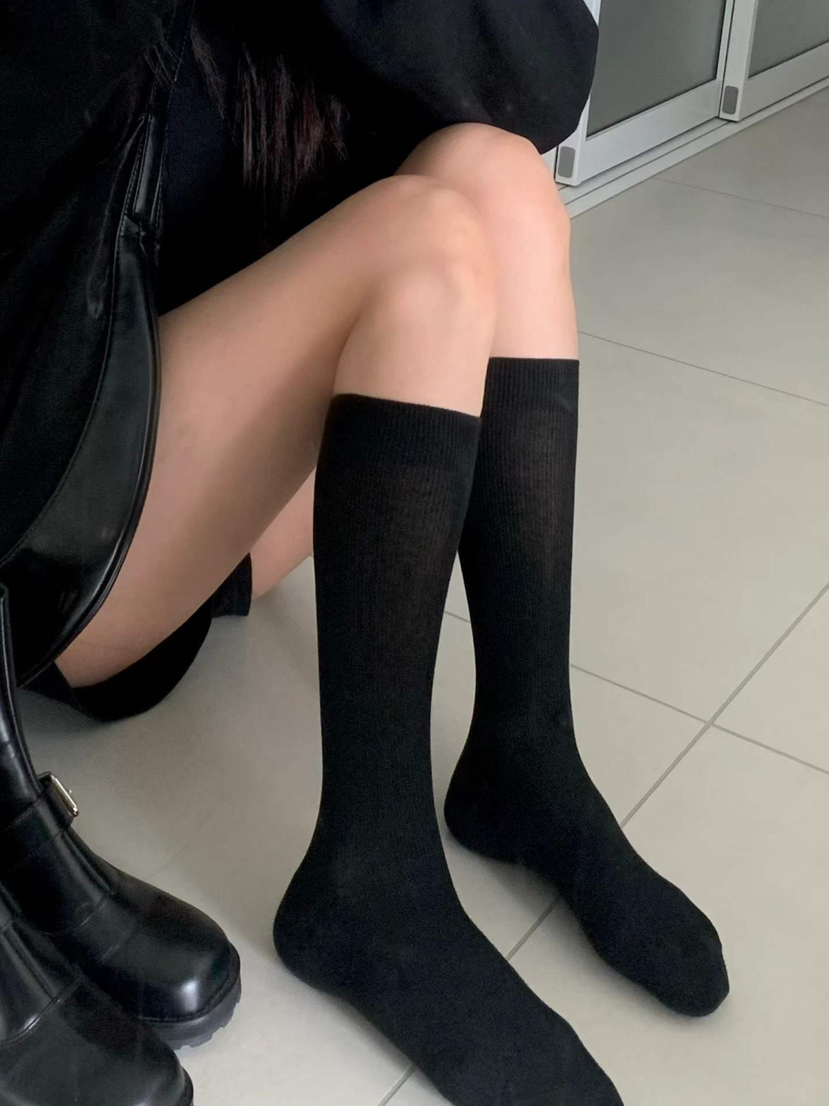 Autumn rib socks-5col