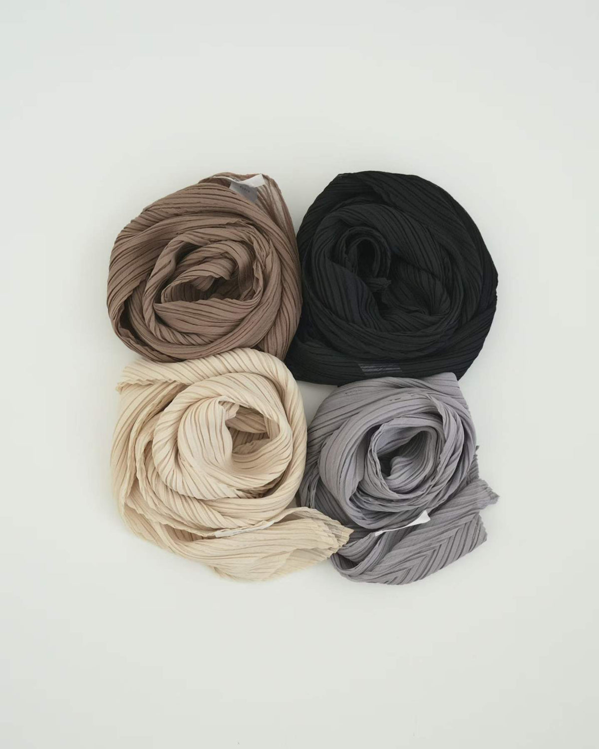 Ounce pleated scarf-4col