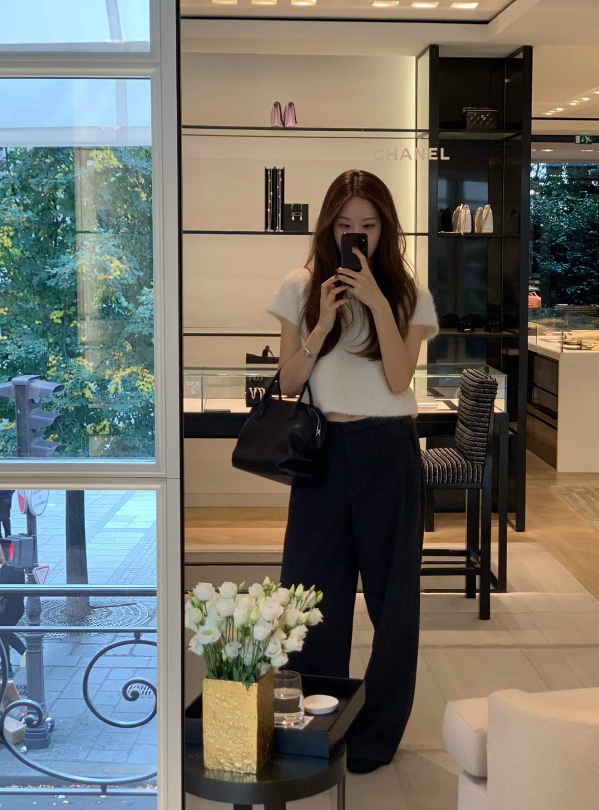 Ounce wool maxi slacks-2col